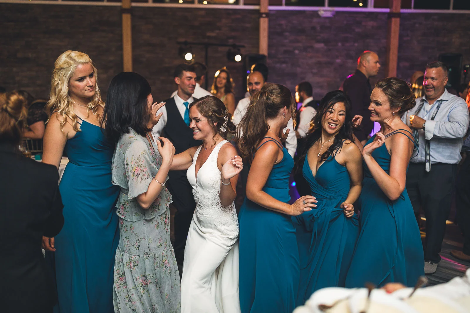 Bridal Party gets down on the dance floor