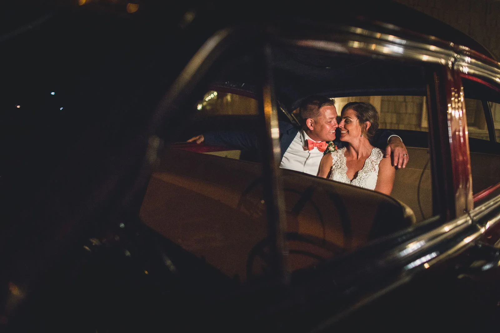 Night Time Wedding Portraits Spring Lake Bath & Tennis Club