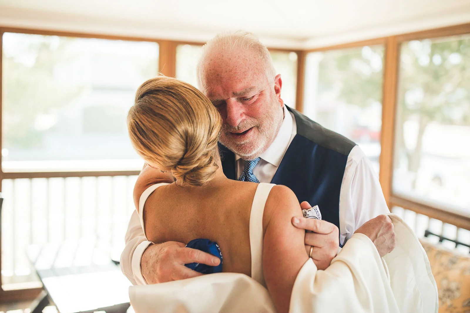 Father gets emotional with bride