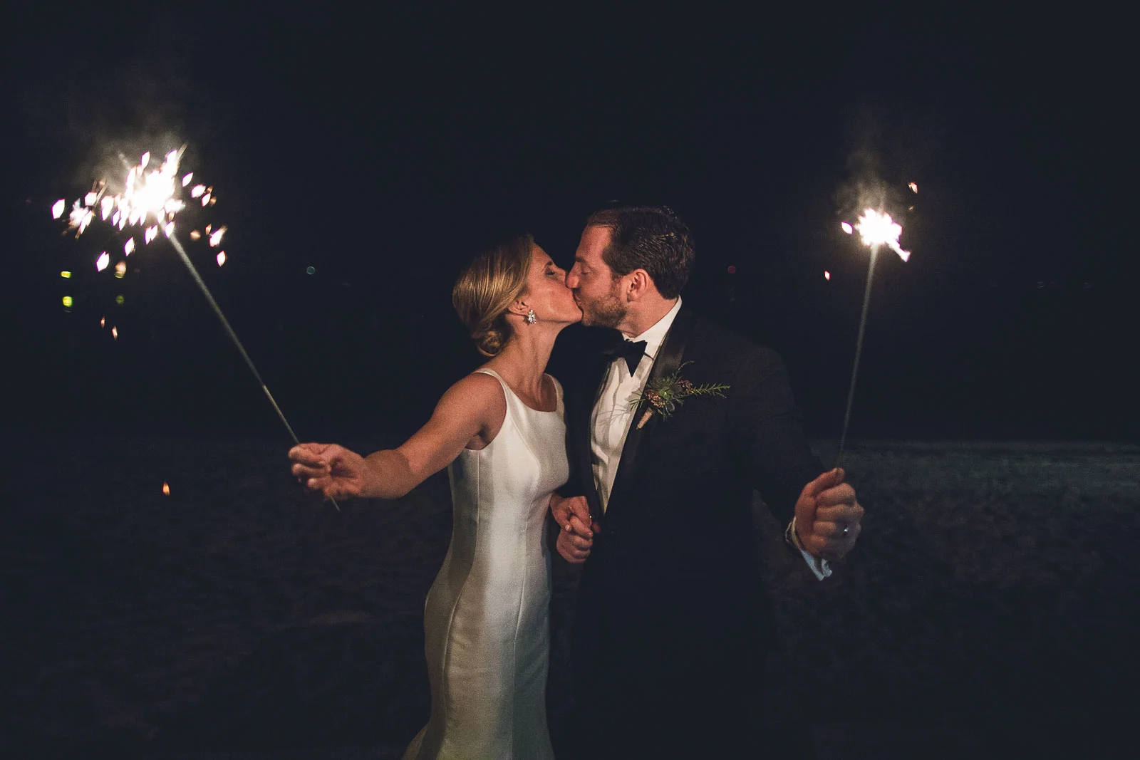 Sparkler Night Wedding Photos