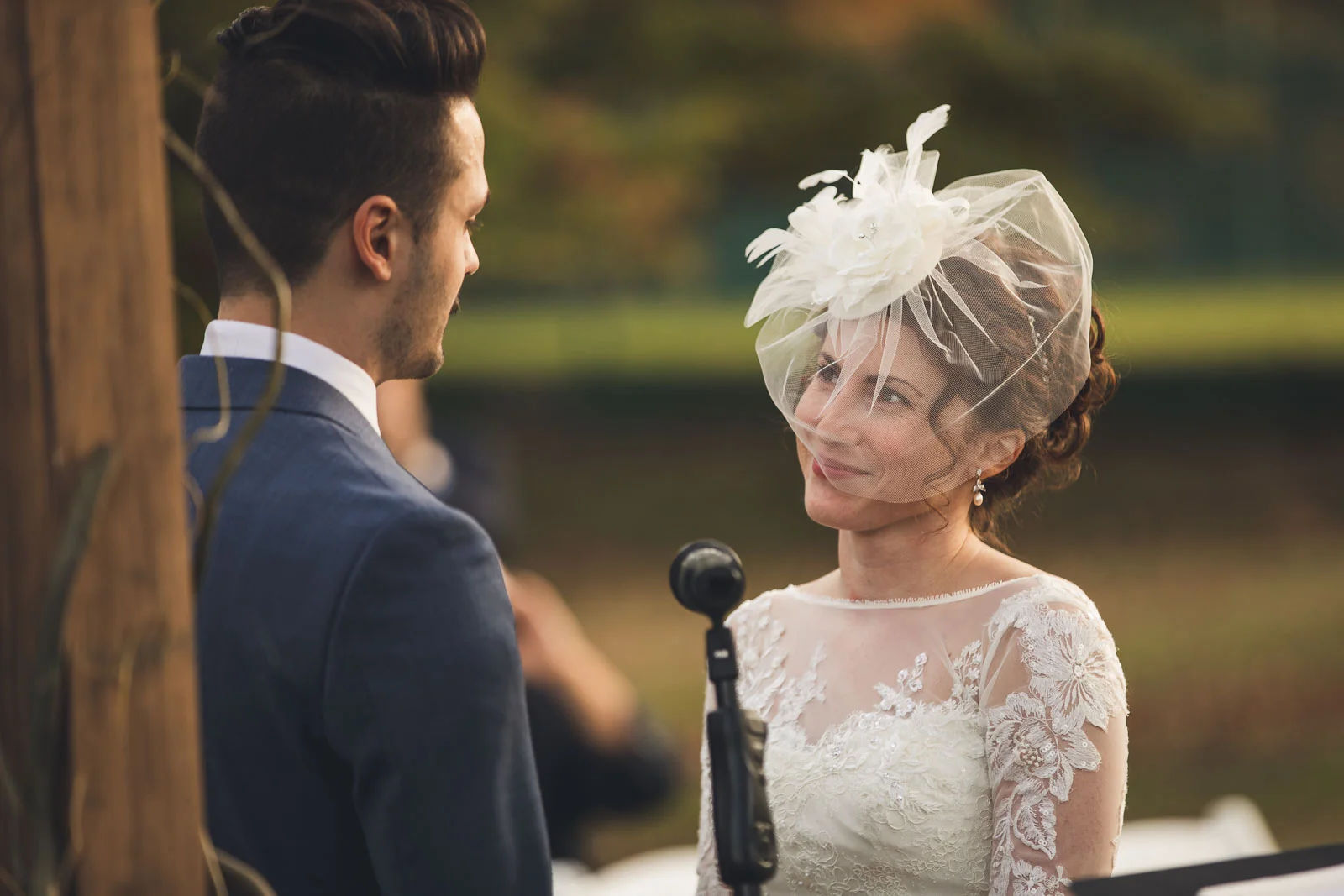 Bride gives vows Orange Lawn Tennis Club
