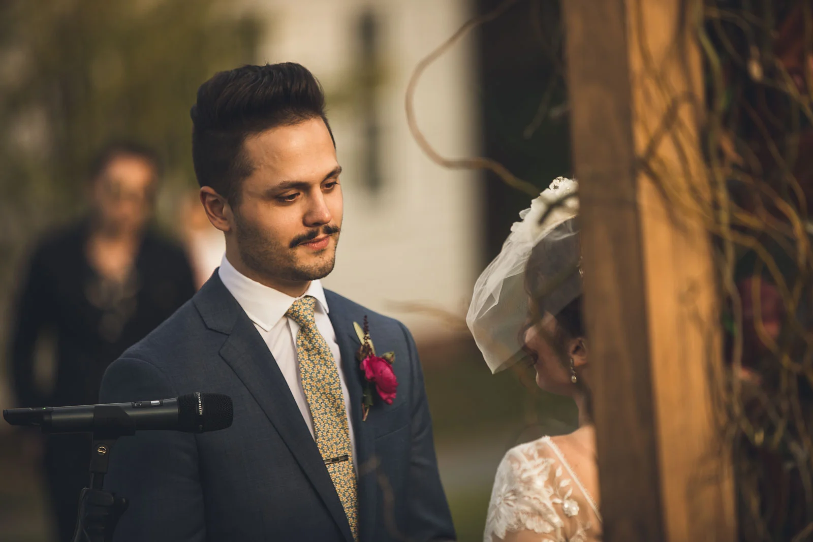 Groom gives vows Orange Lawn Tennis Club