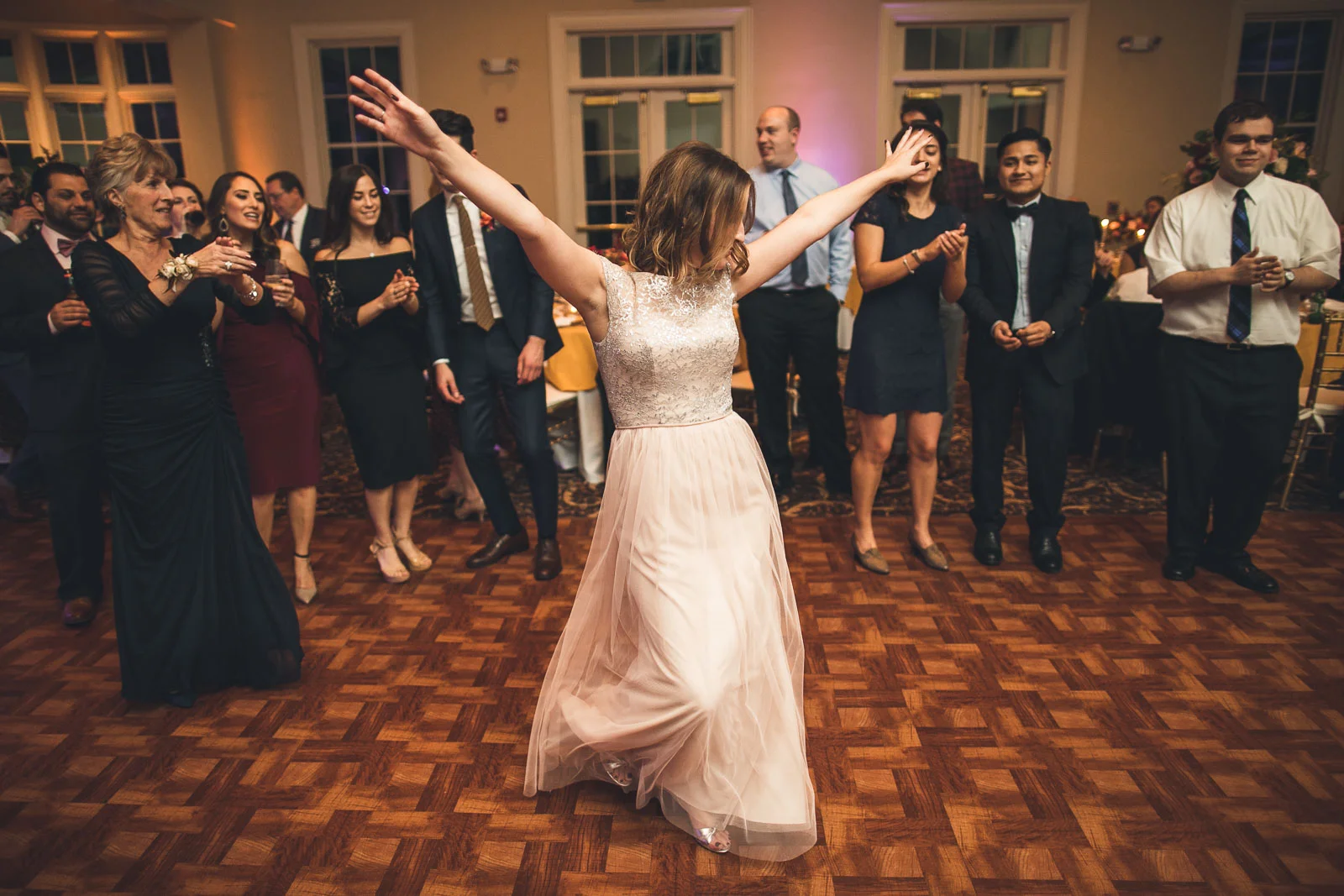 Orange Lawn Tennis Club Wedding Dancing