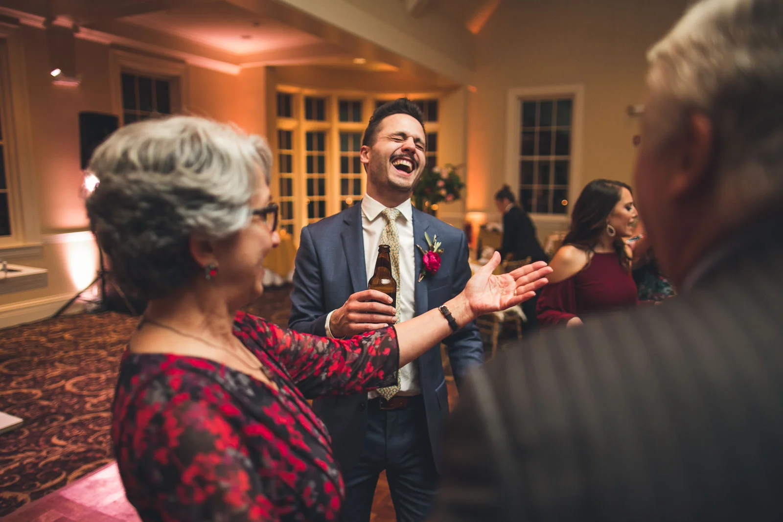 Orange Lawn Tennis Club Wedding Dancing
