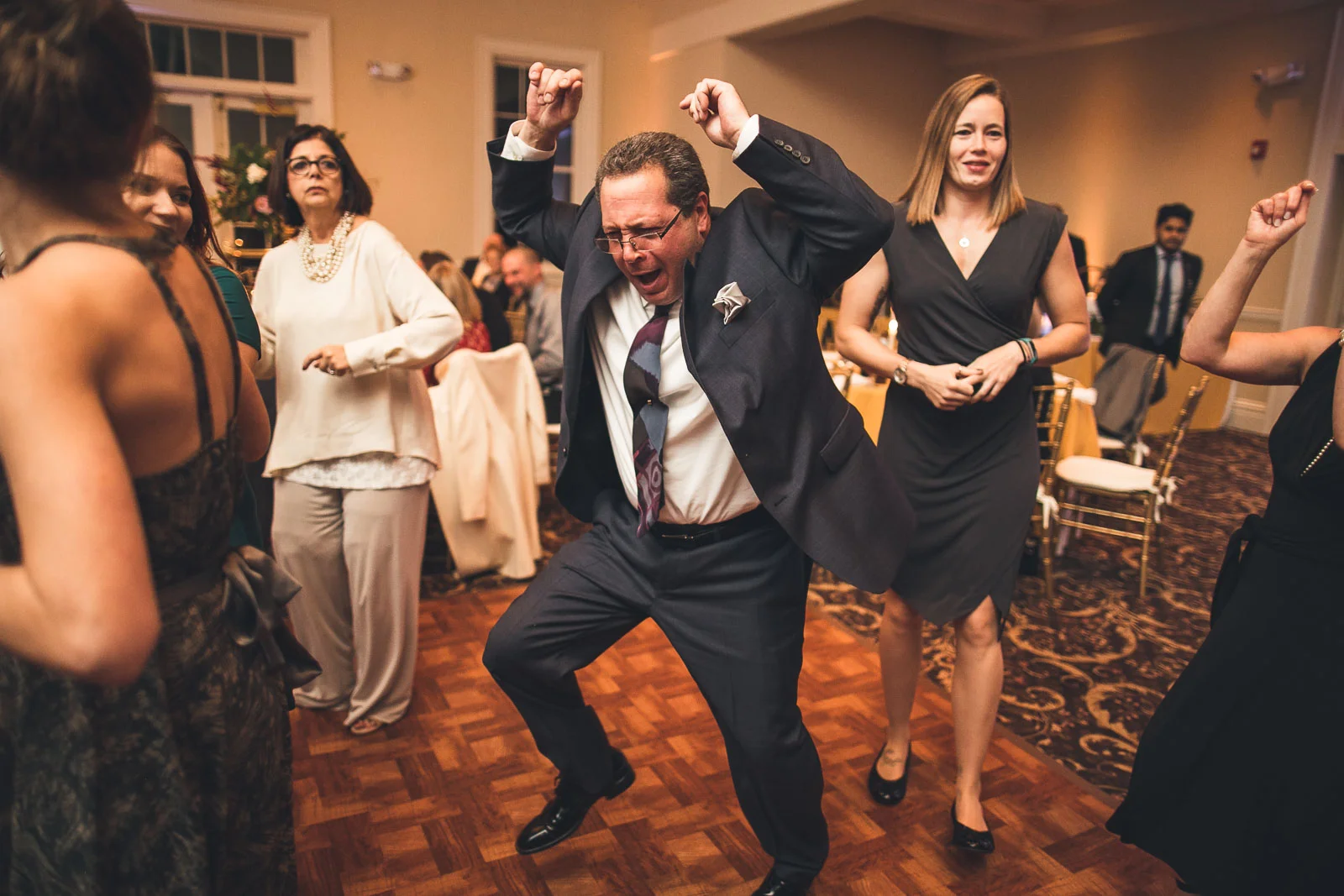 Orange Lawn Tennis Club Wedding Dancing