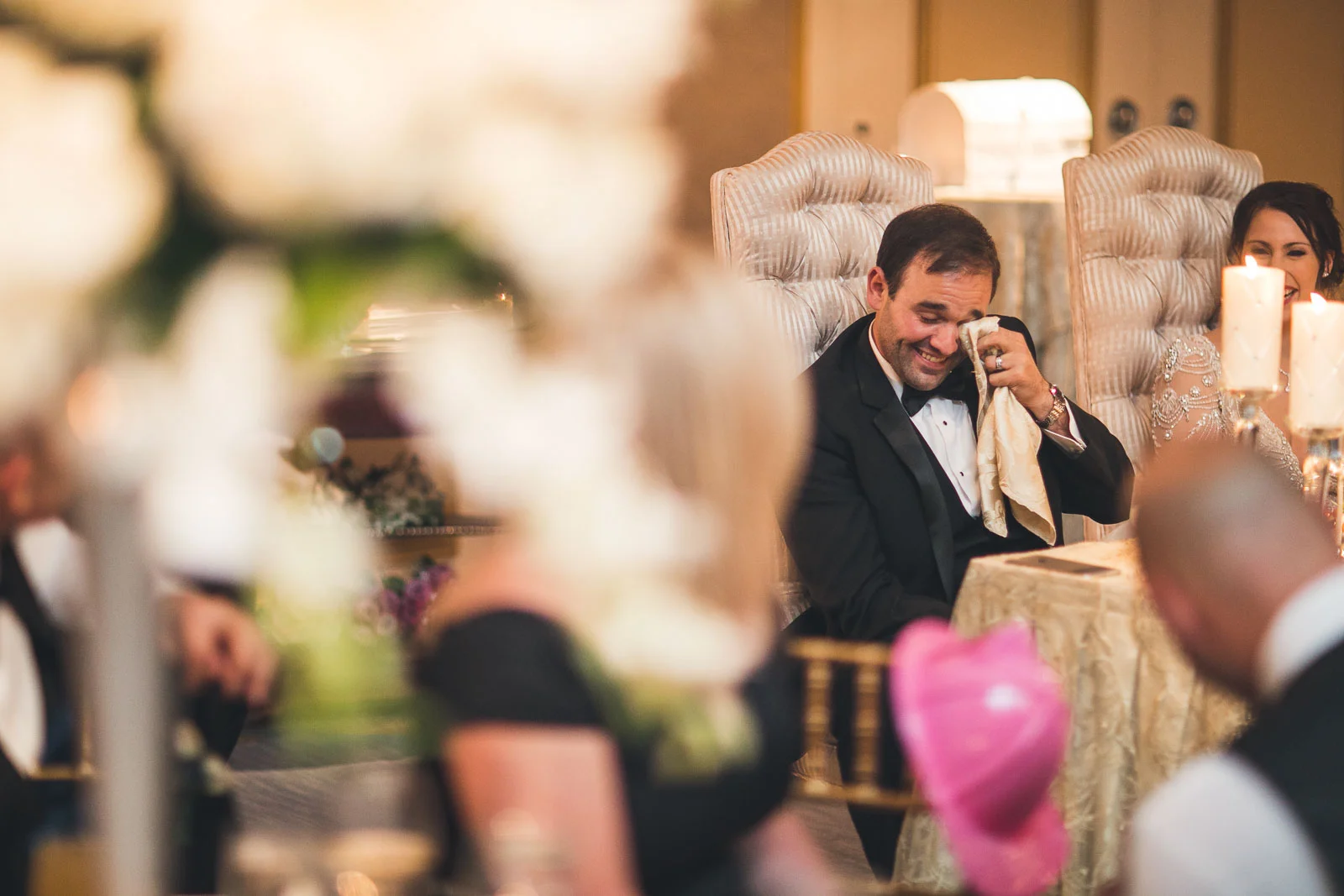 Groom gets choked up speech The Grove