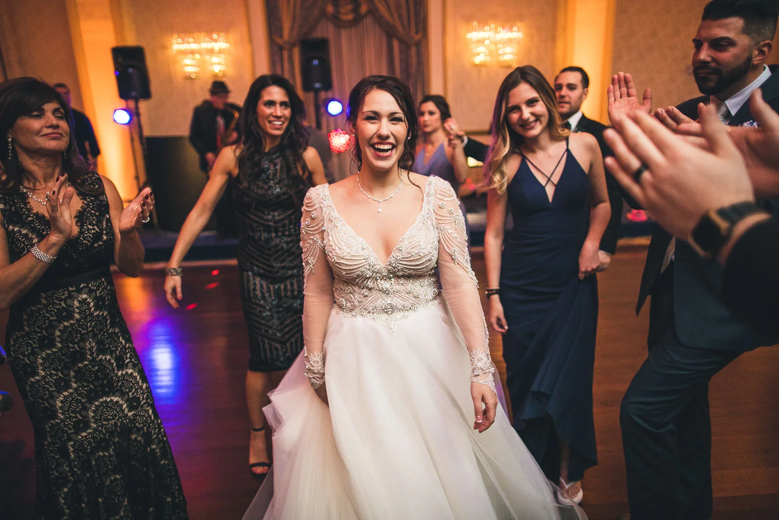 Bride Laughs at The Grove Wedding