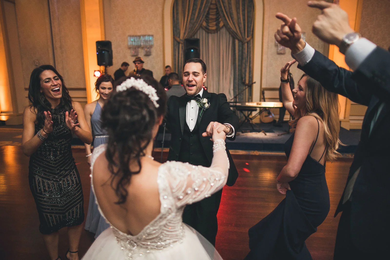 Brother dances with Bride Grove Wedding