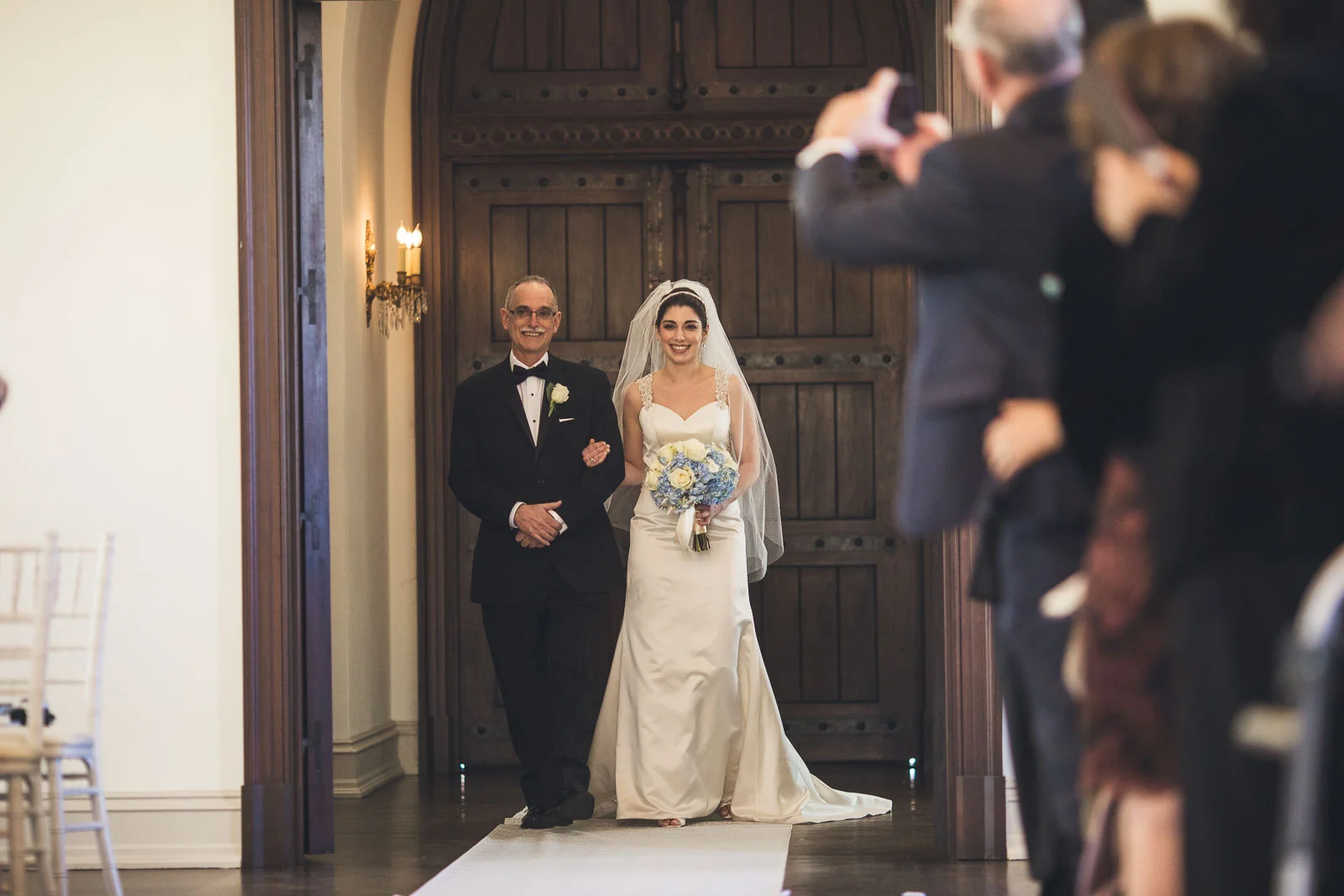 Bride and Father Wedding Ceremony