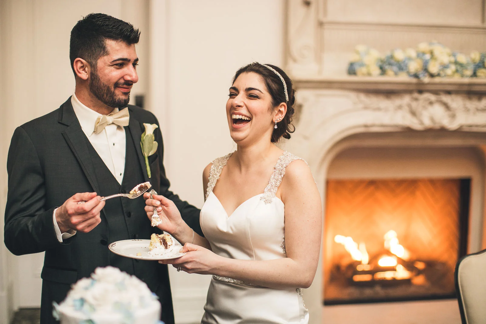 Couple enjoys some Cake