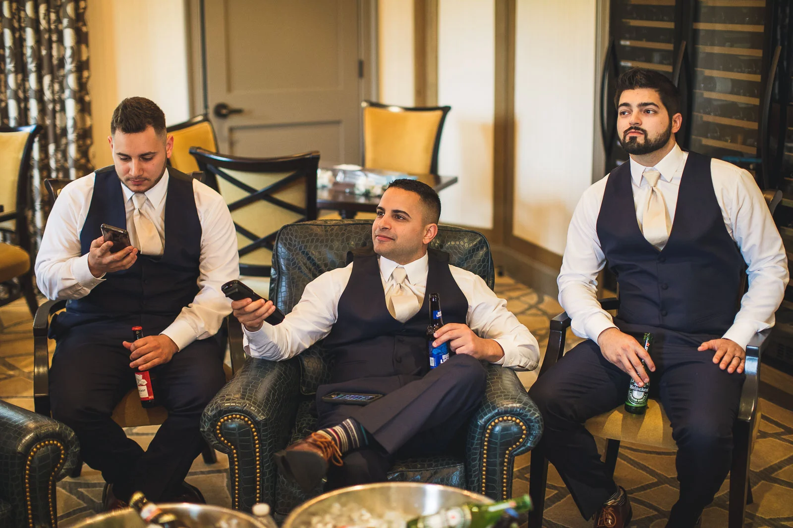 Groomsman Hanging Out
