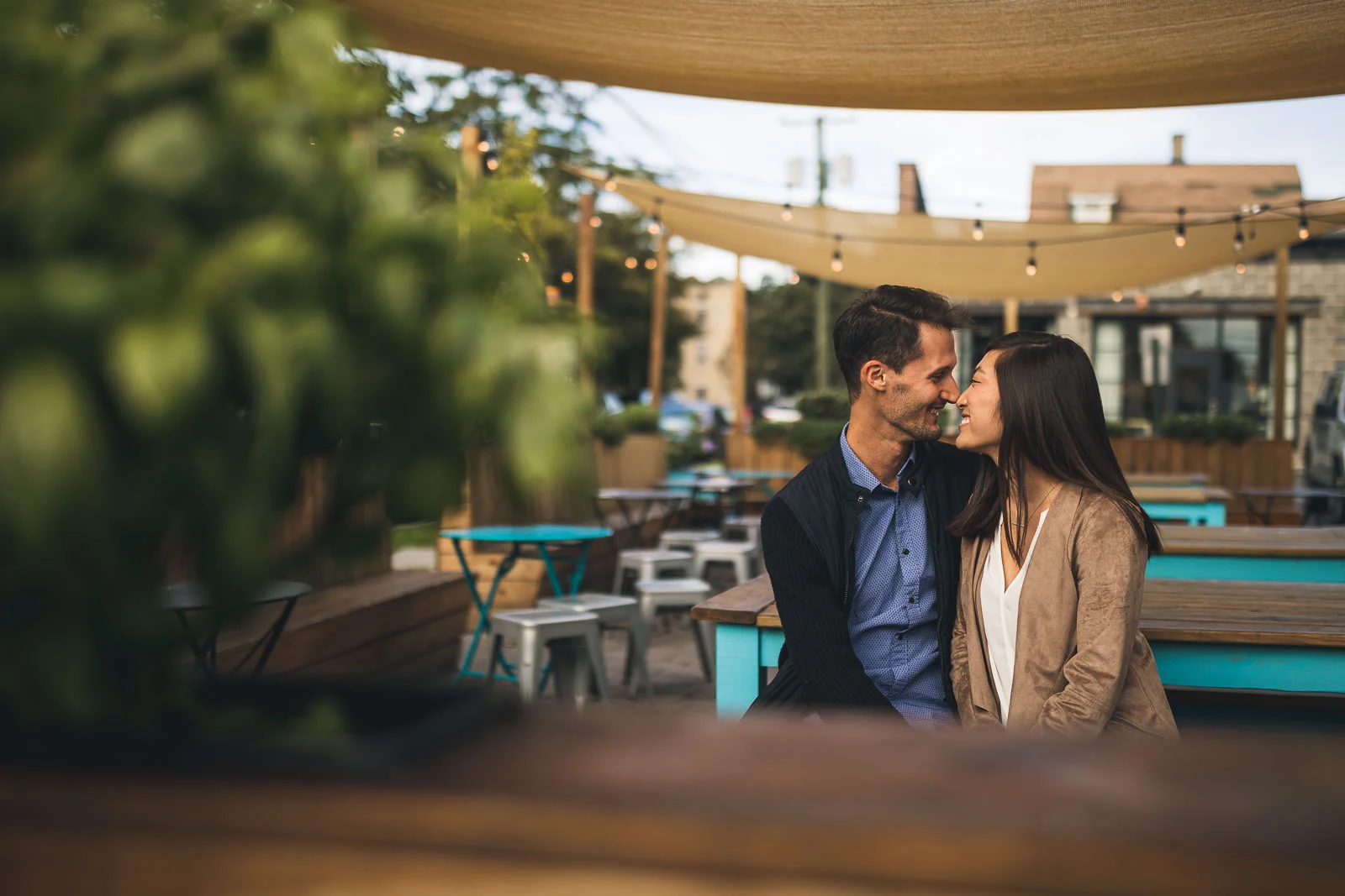 Montclair Bread Company Engagement Photo