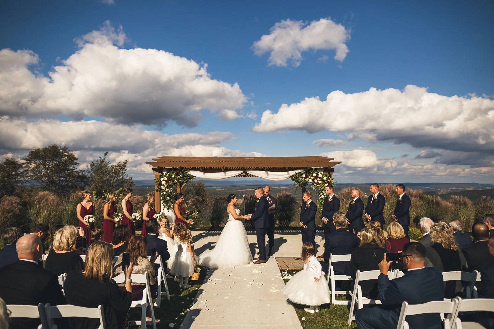 Wedding Ceremony Blue Mountain Resort PA