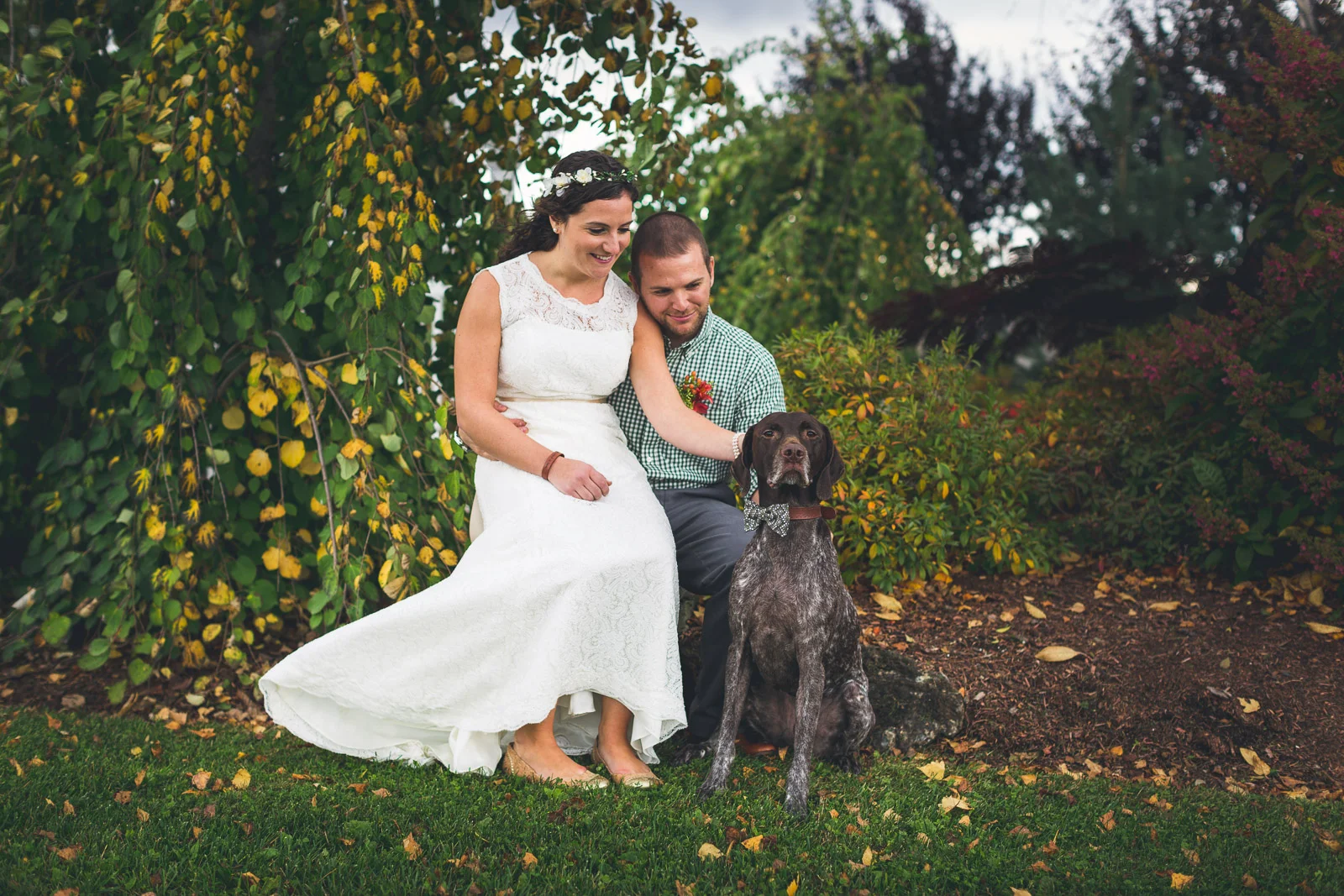 Wedding Photography with Dog Sussex County Conservatory