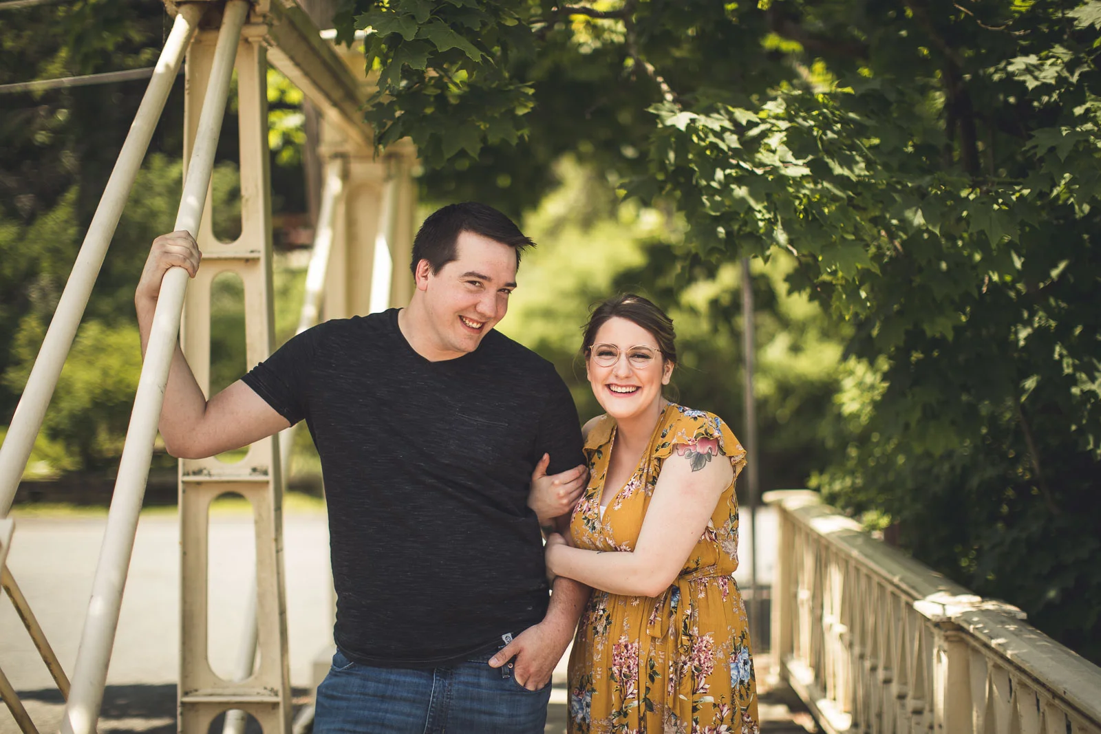 Clinton Bridge Engagement Photos