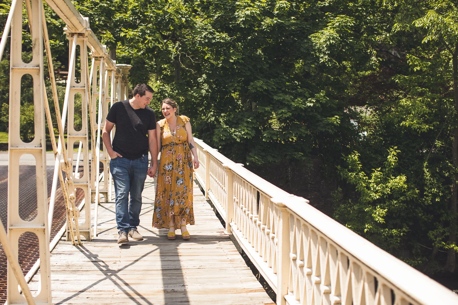 Clinton Bridge Engagement Photos