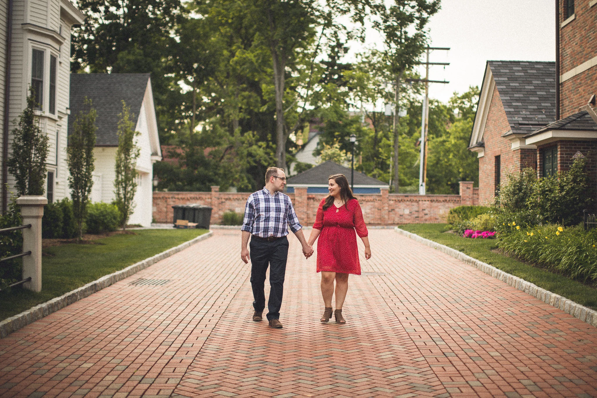 Brick Road Engagement Photography