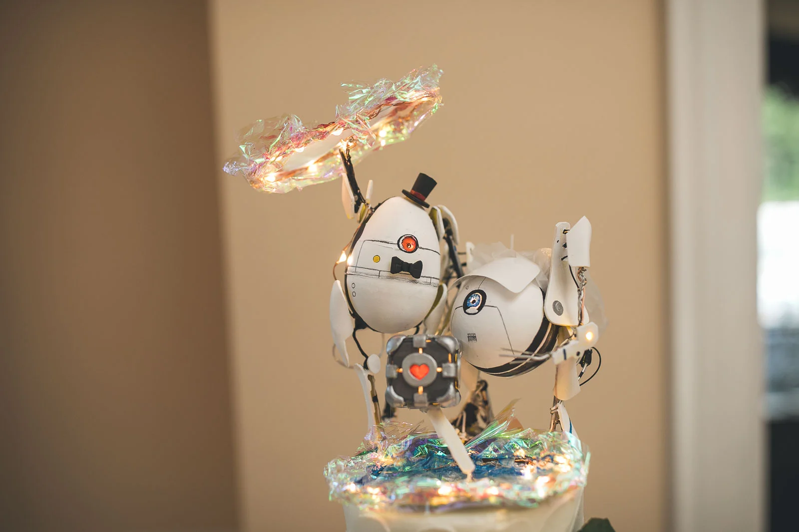 Portal Video Game Wedding Topper