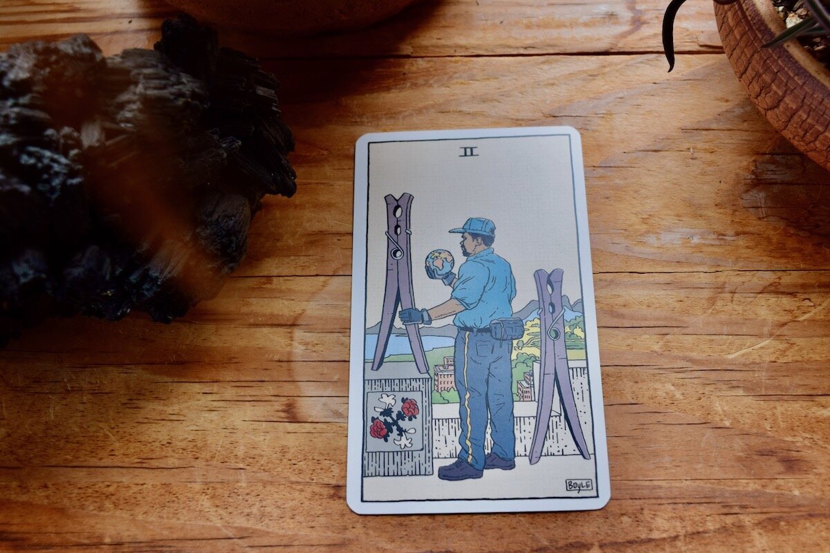 The Philly Tarot, Two of Wands