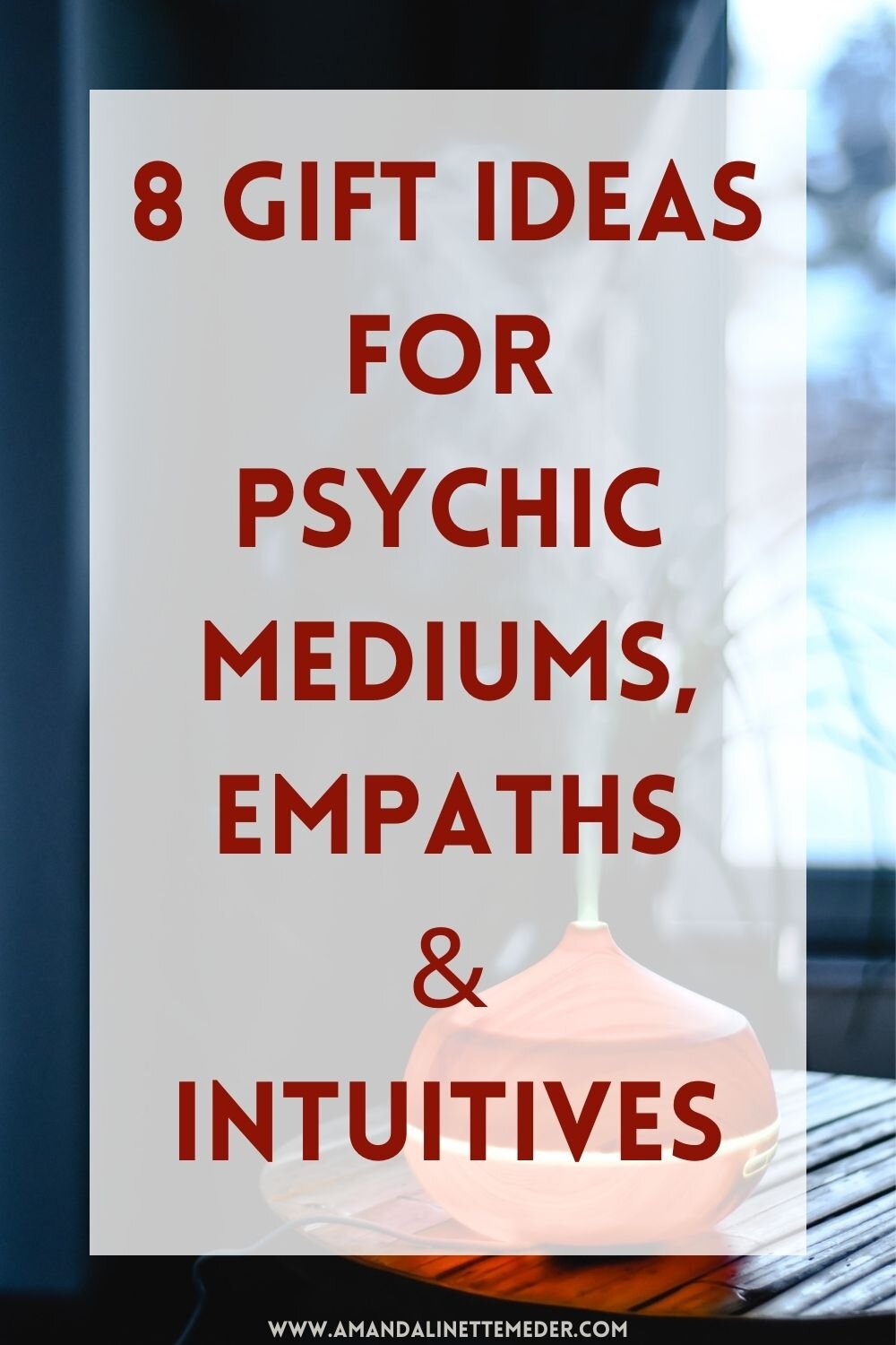 Gift Ideas For Psychic Mediums, Empaths &amp; Intuitives photo of red-orange diffuser on wooden surface by Eva Elijas from Pexels