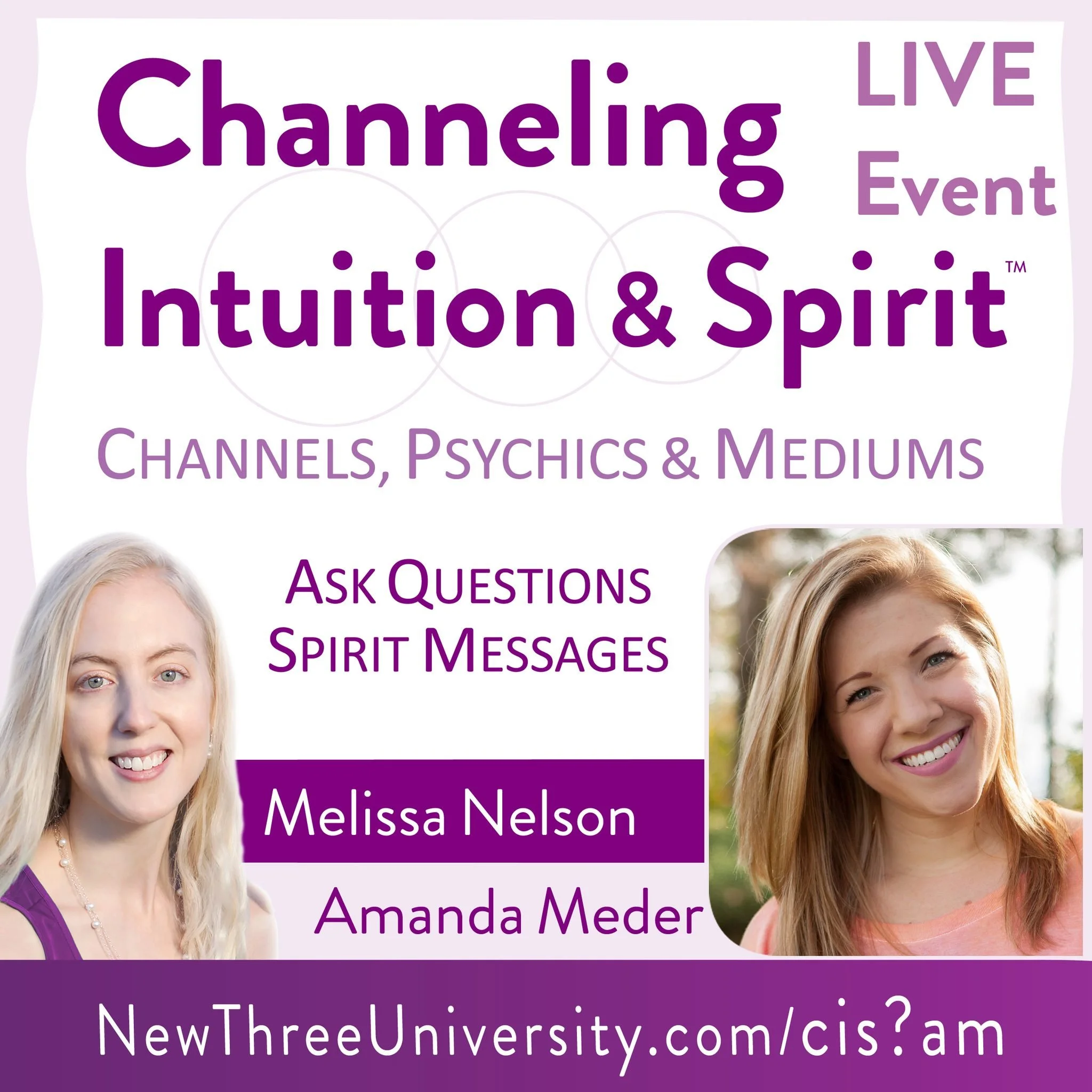 This is your last chance&mdash;don&rsquo;t miss out on Channeling, Intuition and Spirit!

✨ Register for FREE here: https://newthreeuniversity.com/cis?am

I&rsquo;m going LIVE at 4pm ET Today, October 15th. When you register, you&rsquo;ll get the Zoo