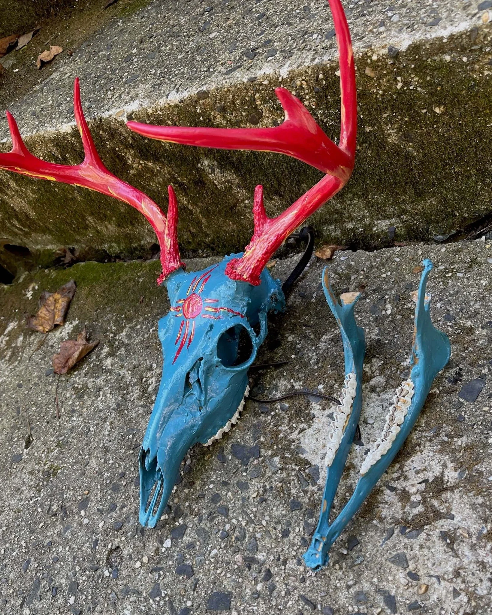 ✨ NEW in the shop! ✨ 🦌 Hand-Painted Deer Skull Honor Mount &ndash; Delaware Indian Style 🦌

A true one-of-a-kind piece &mdash; this handcrafted Honor Mount celebrates the life and spirit of the deer through color, symbolism, and tradition.

The sky
