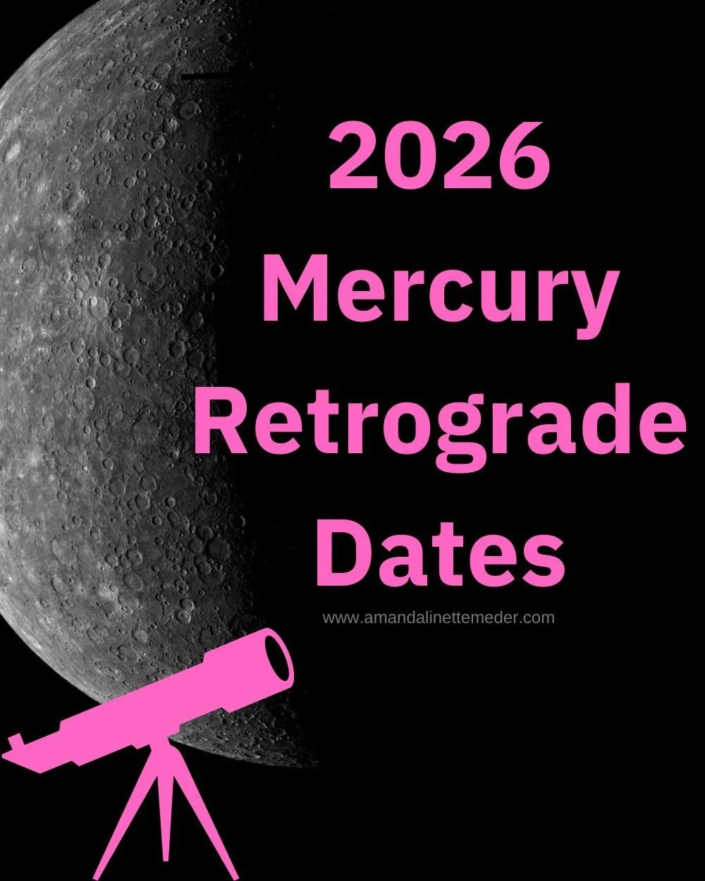 🔮 2026 Astrology Alert: Mercury Retrograde Dates Are Here! 🌌

Cosmic cycles keep turning&hellip; and that means three powerful Mercury Retrograde periods in 2026 &mdash; perfect for reflection, recalibration, and intentional revision of your plans.