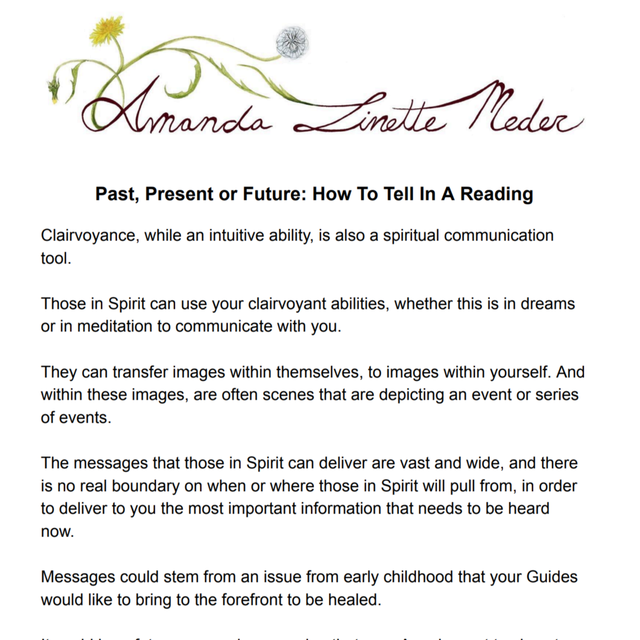  Past Present or Future Sample Article 