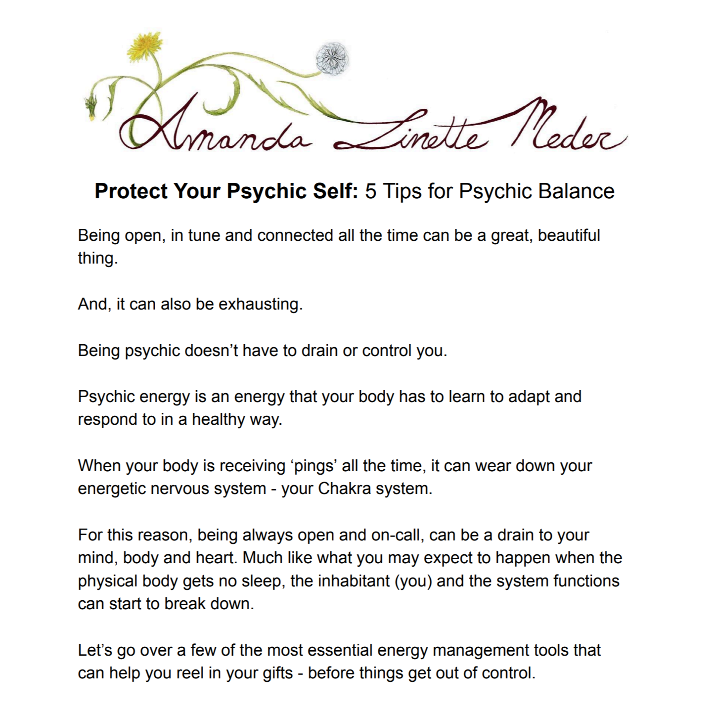  Protect Your Psychic Self 