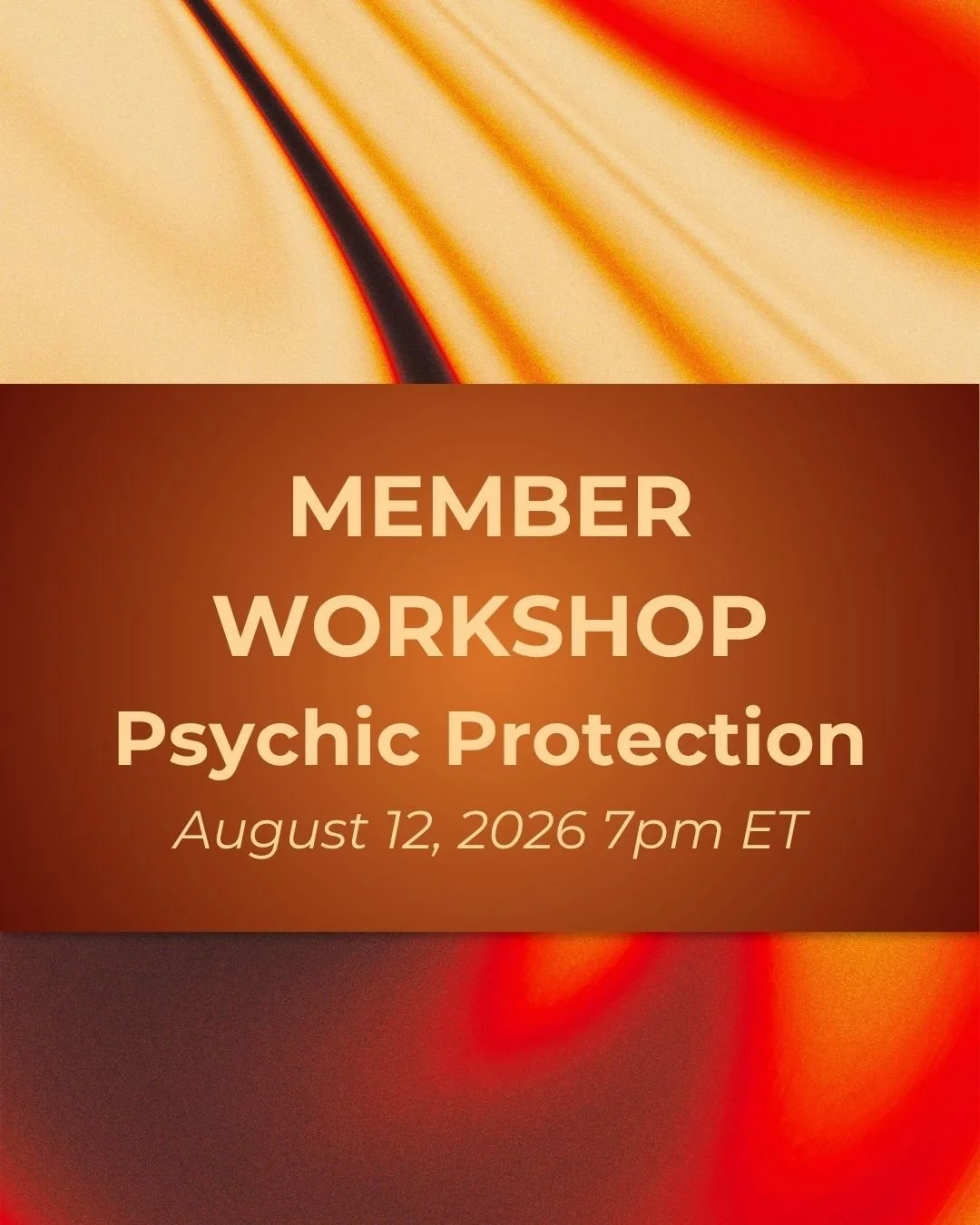 Psychic Protection Workshop Flyer