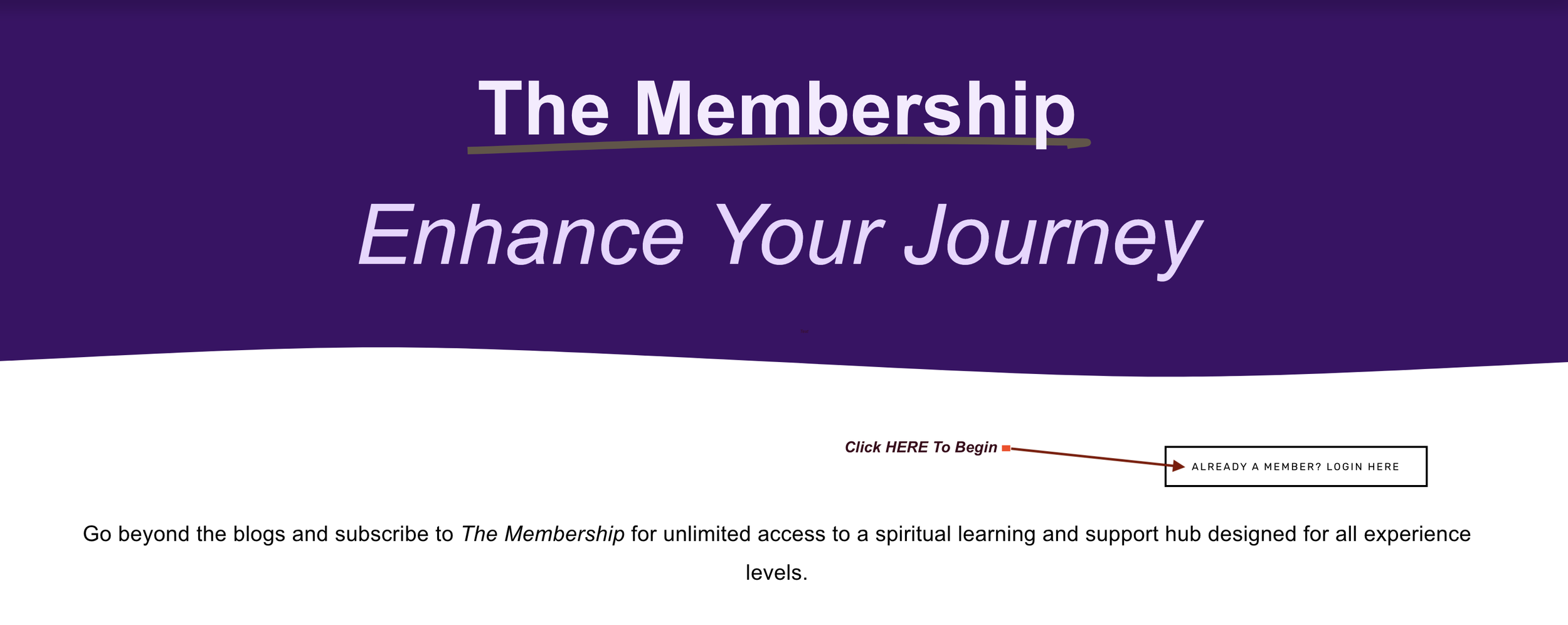 Member Homepage screenshot