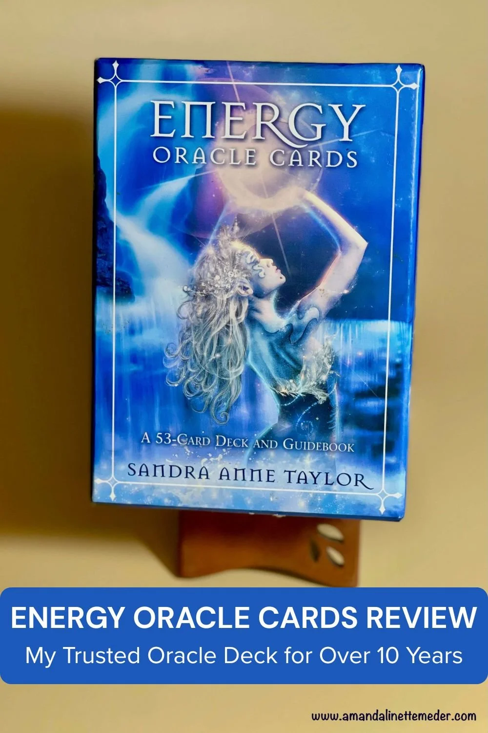 Energy Oracle Cards Review - My Trusted Oracle Deck for Over 10 Years - text overlay oracle card box