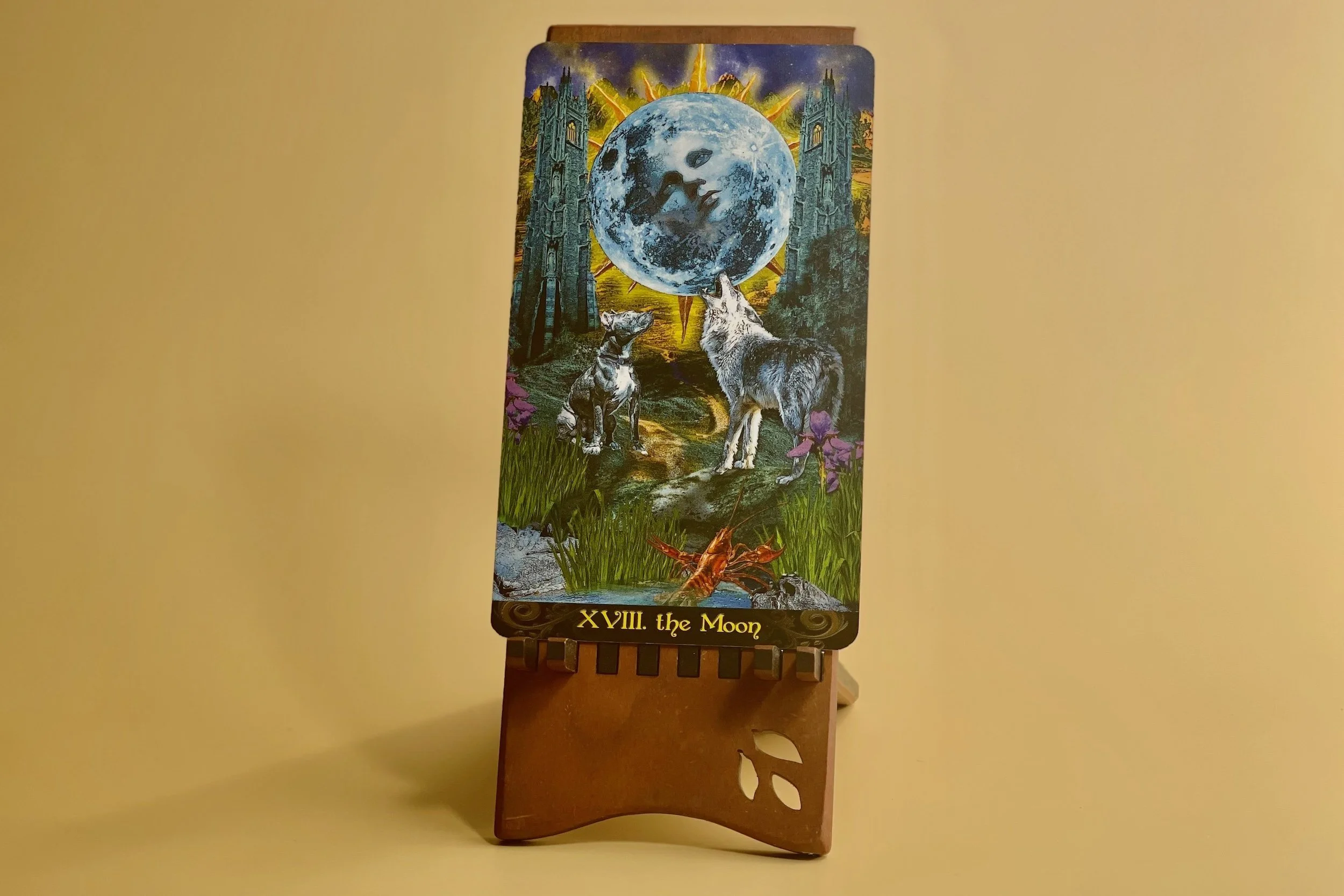 The Moon Tarot card from The Tarot Illuminati