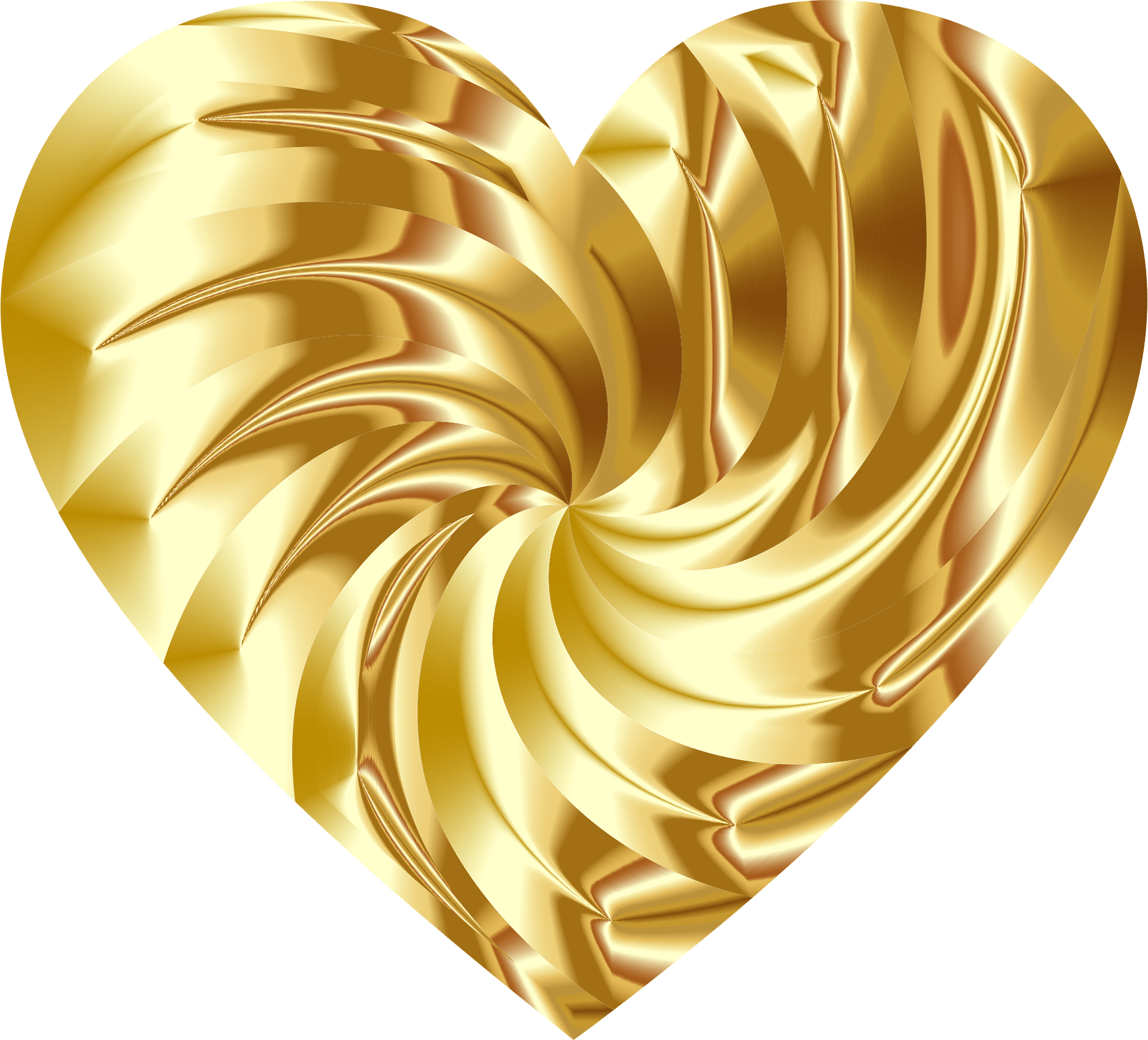 golden heart swirl