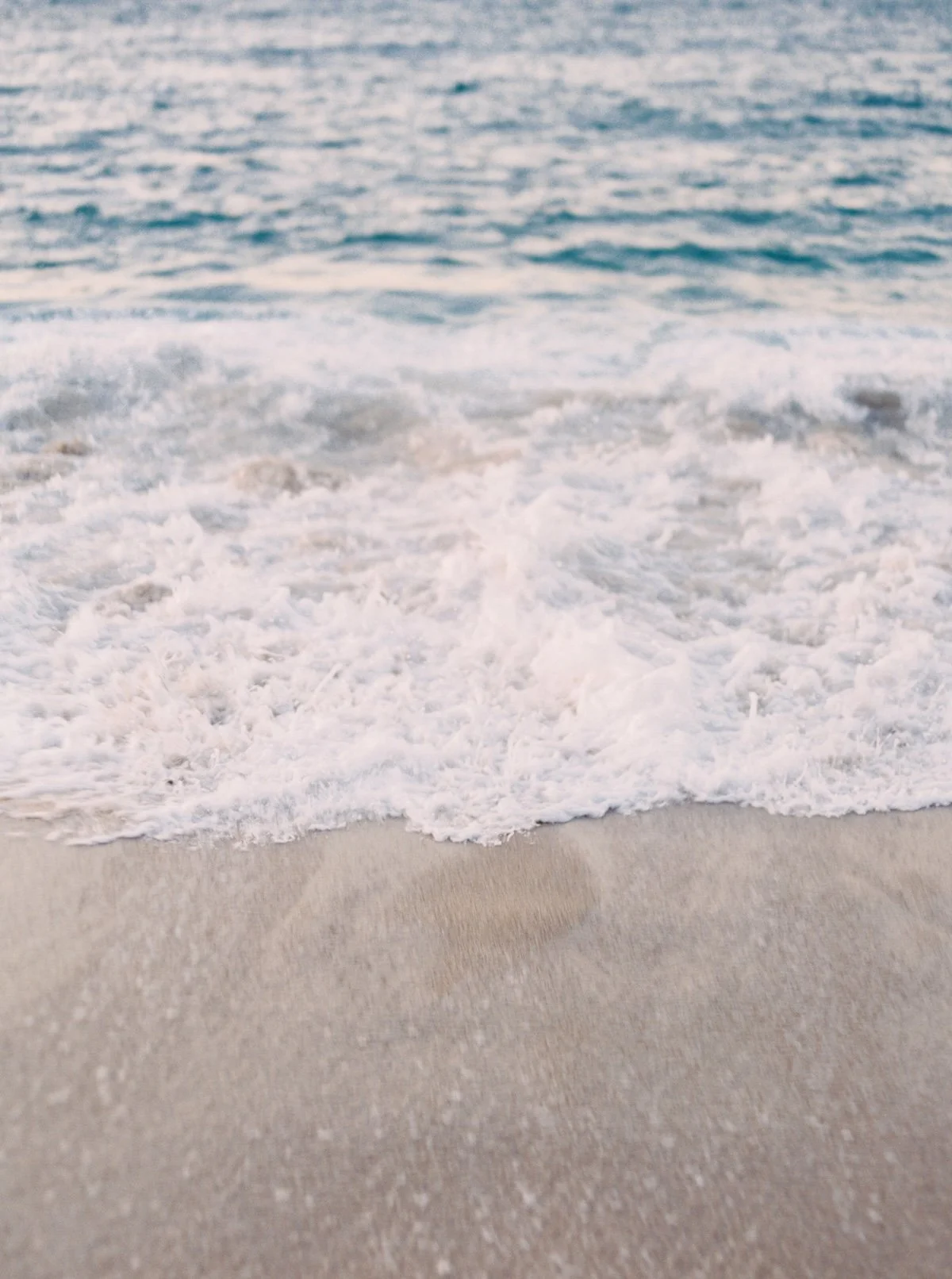 waves on sand