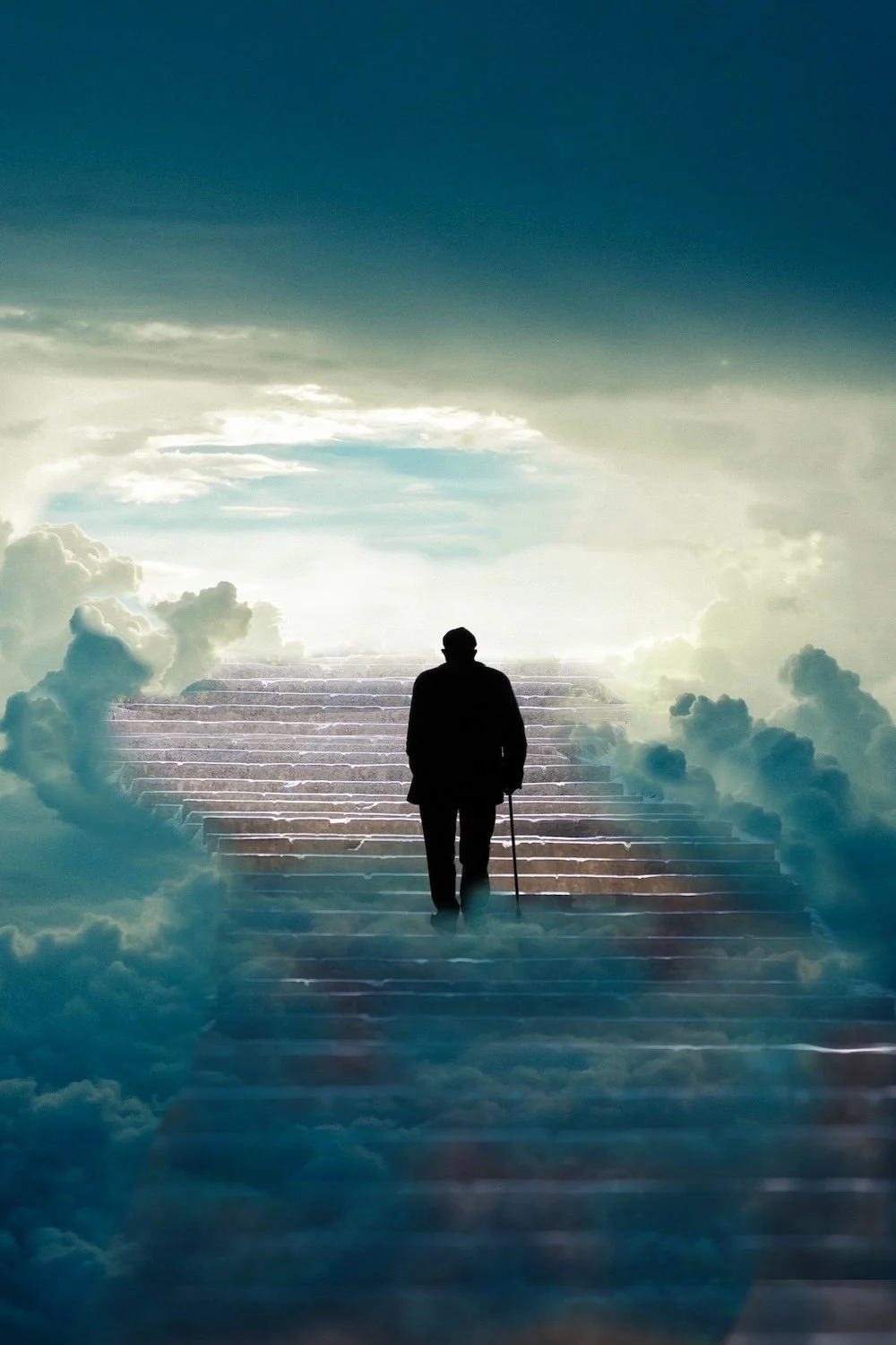 Image of man on stairway to heaven by Tumisu from Pixabay