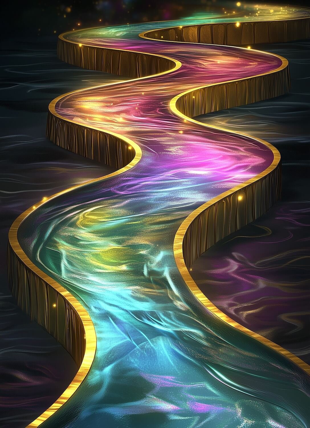 river of iridescent light by Dorothe Wouters from Pixabay
