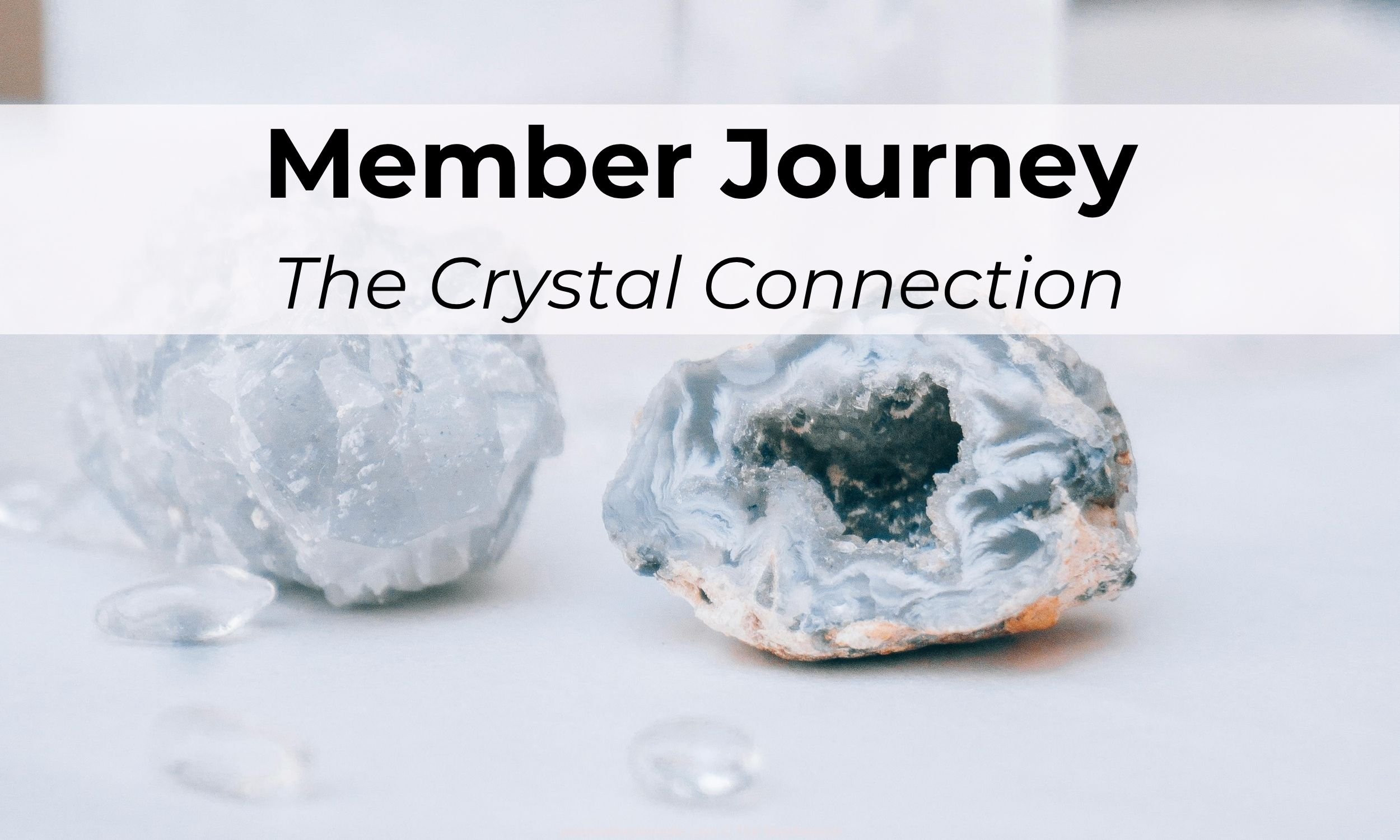 The crystal connection text overlay 2 crystals by Alina Vilchenko
