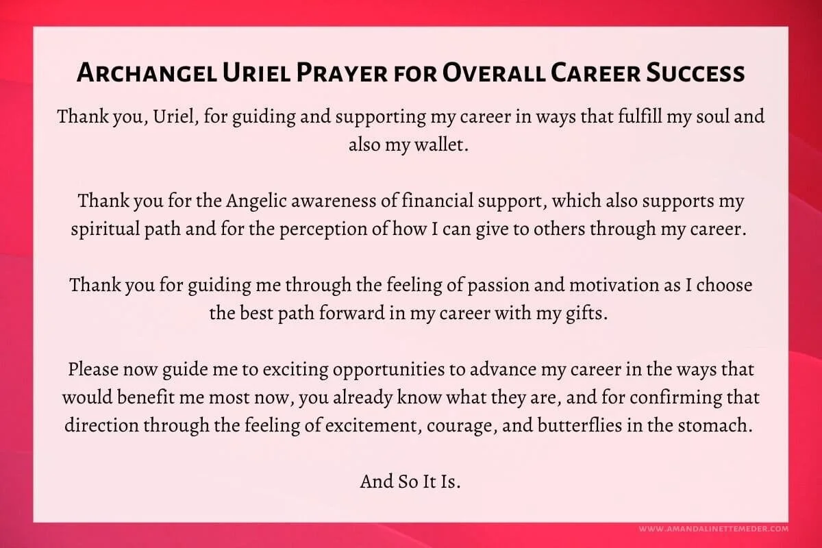 Angel Prayers for Employment, Career And Business Success