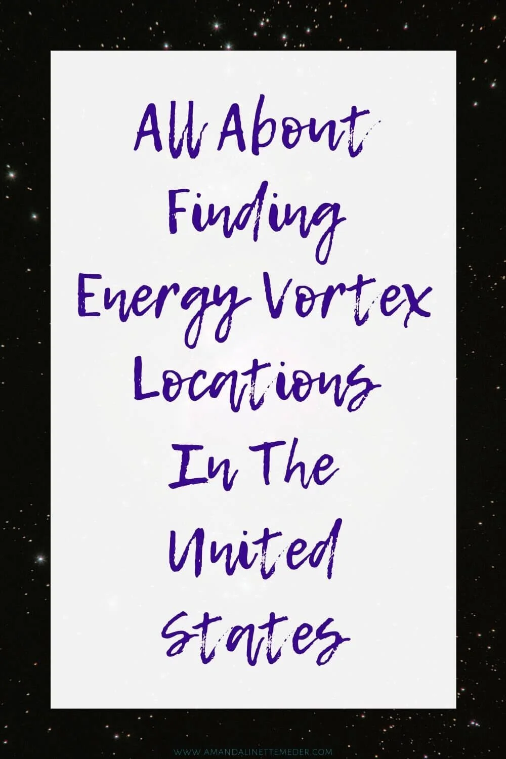 How To Find Energy Vortex Locations In The USA