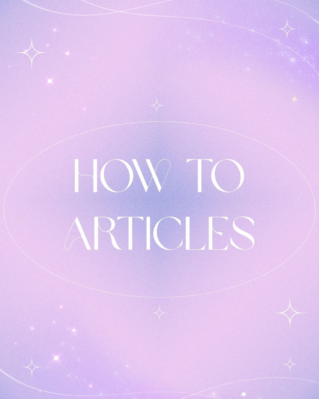 How To Articles
