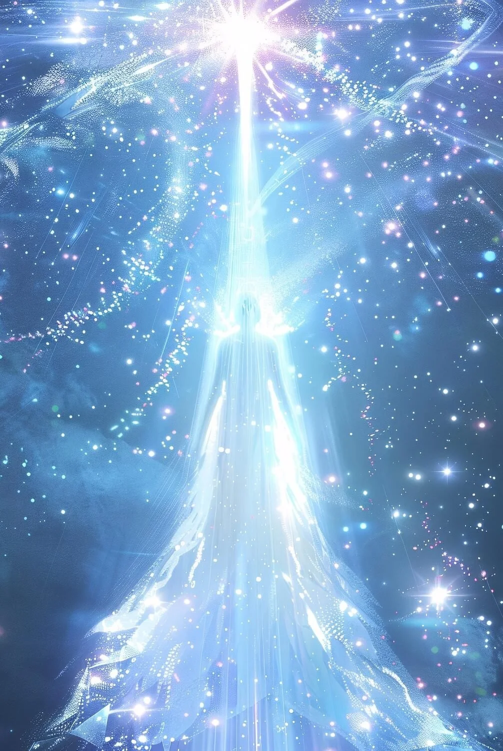 Image of Angelic Blue Light being by TyliJura from Pixabay