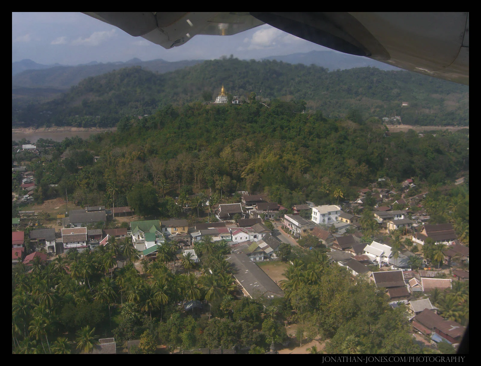 Flying into Luang Prabang