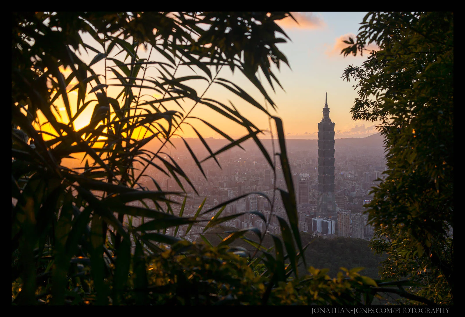 View of Taipei from Four Beast Hills