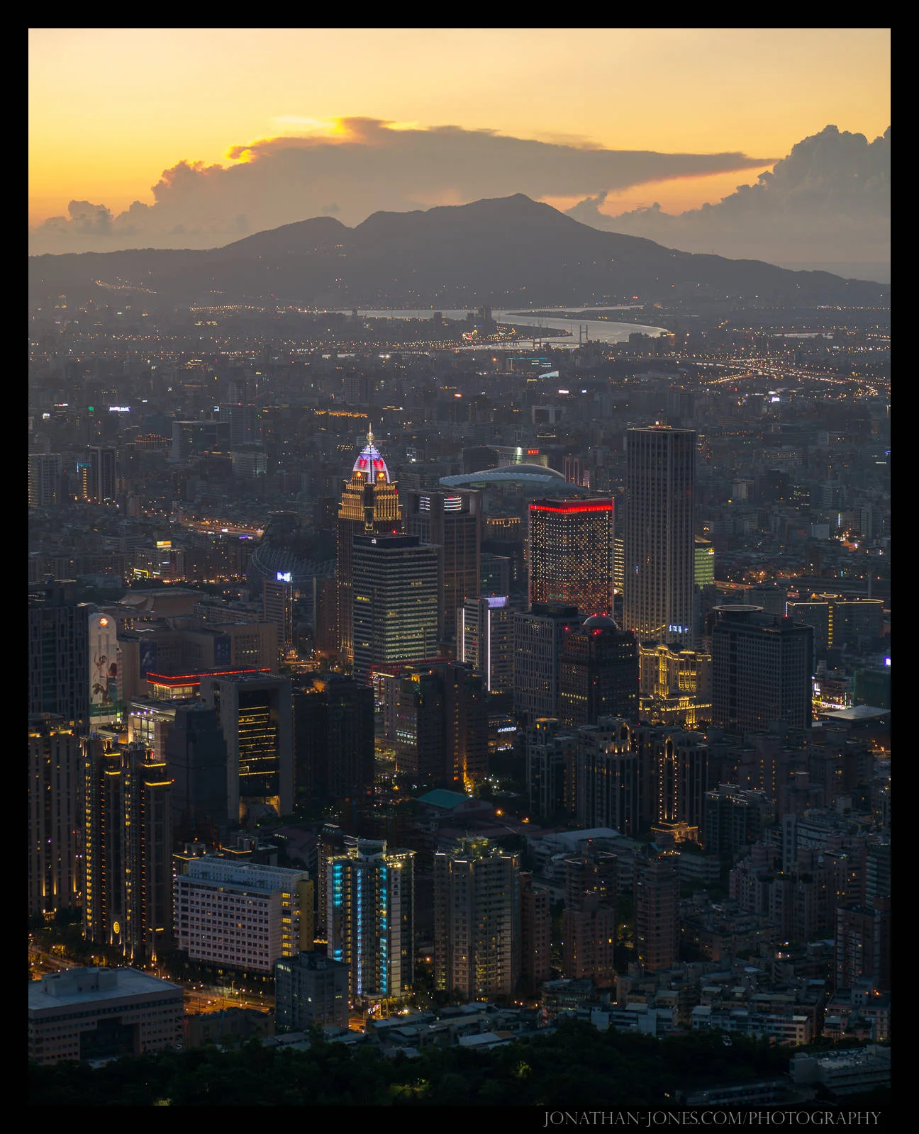 View of Taipei from Four Beast Hills