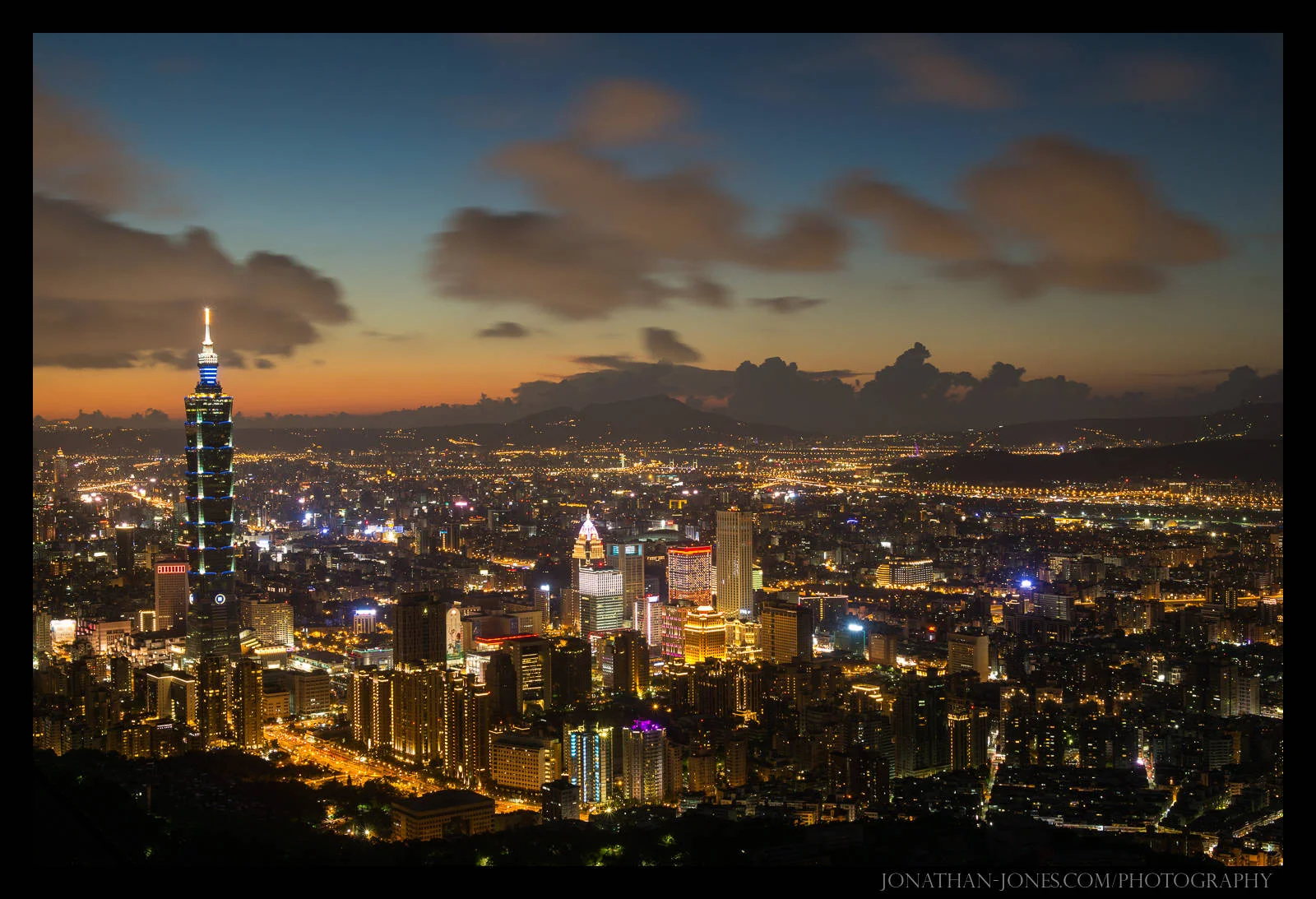 View of Taipei from Four Beast Hills