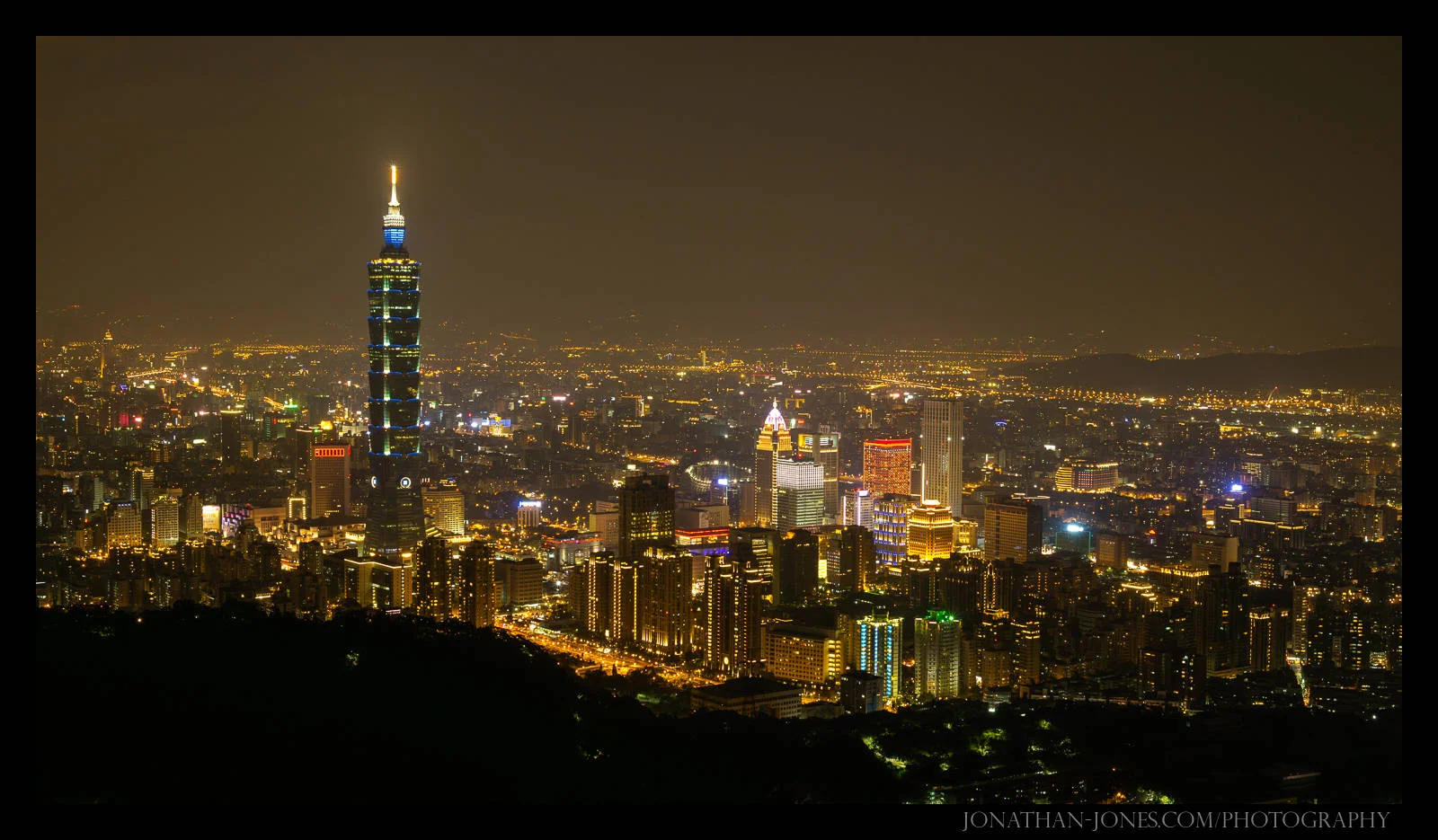 View of Taipei from Four Beast Hills