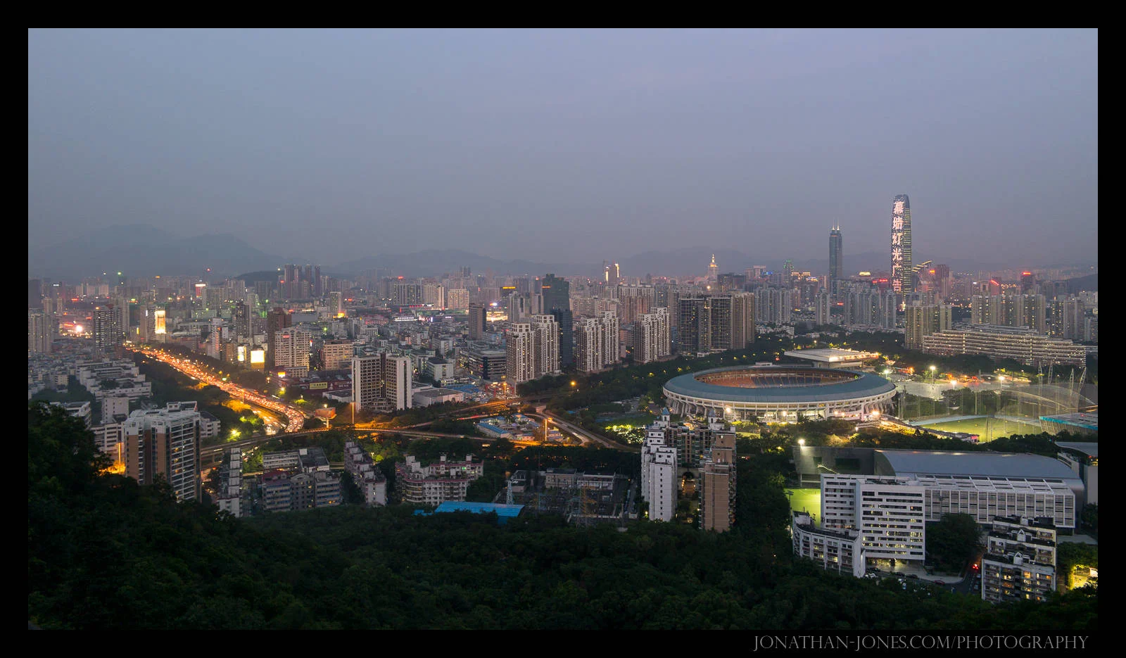 View from Bijiashan Park, Shenzhen