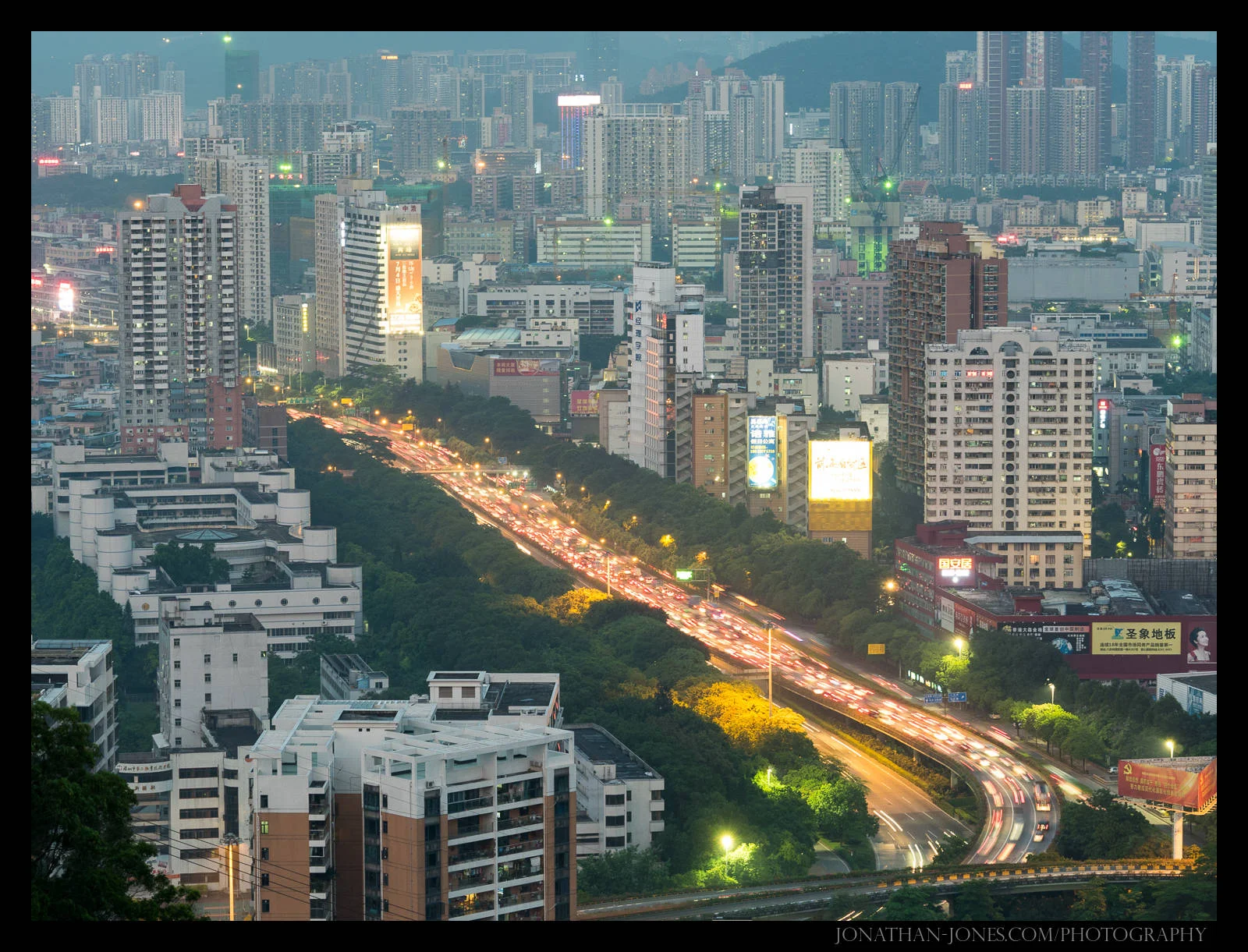 View from Bijiashan Park, Shenzhen