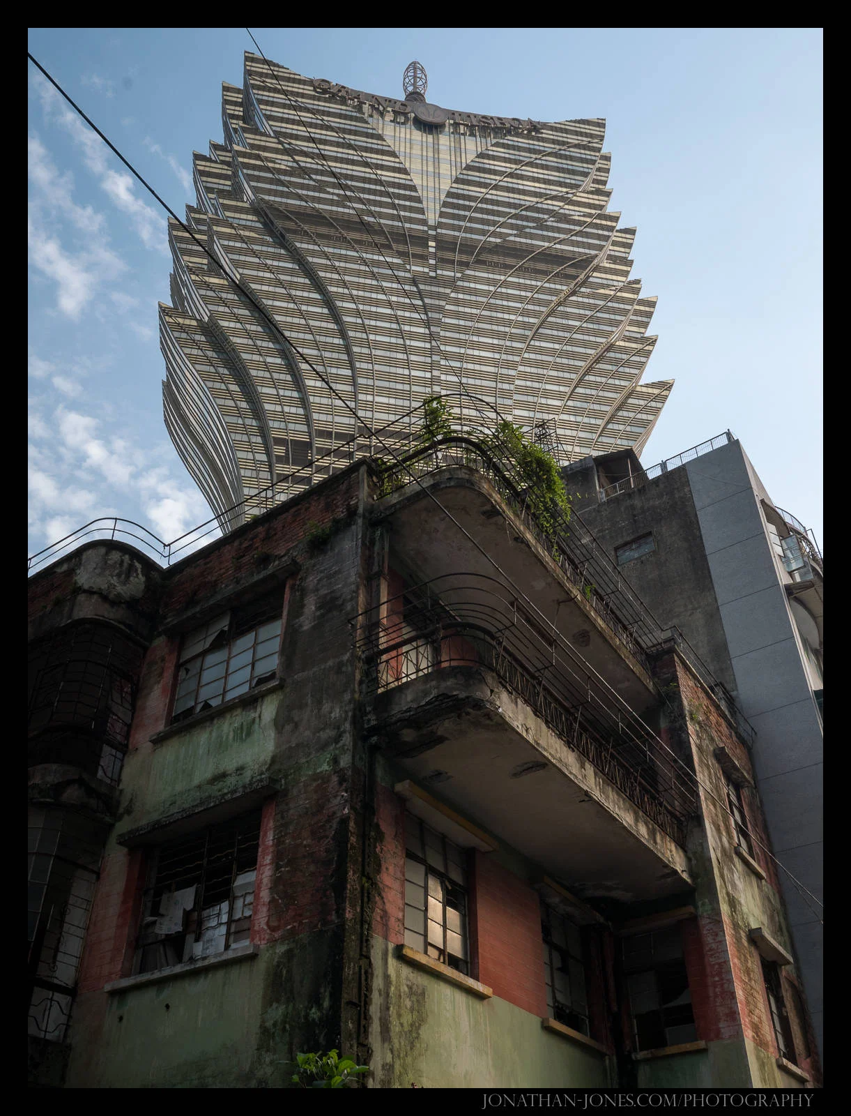 In the shadow of the Grand Lisboa, Macau